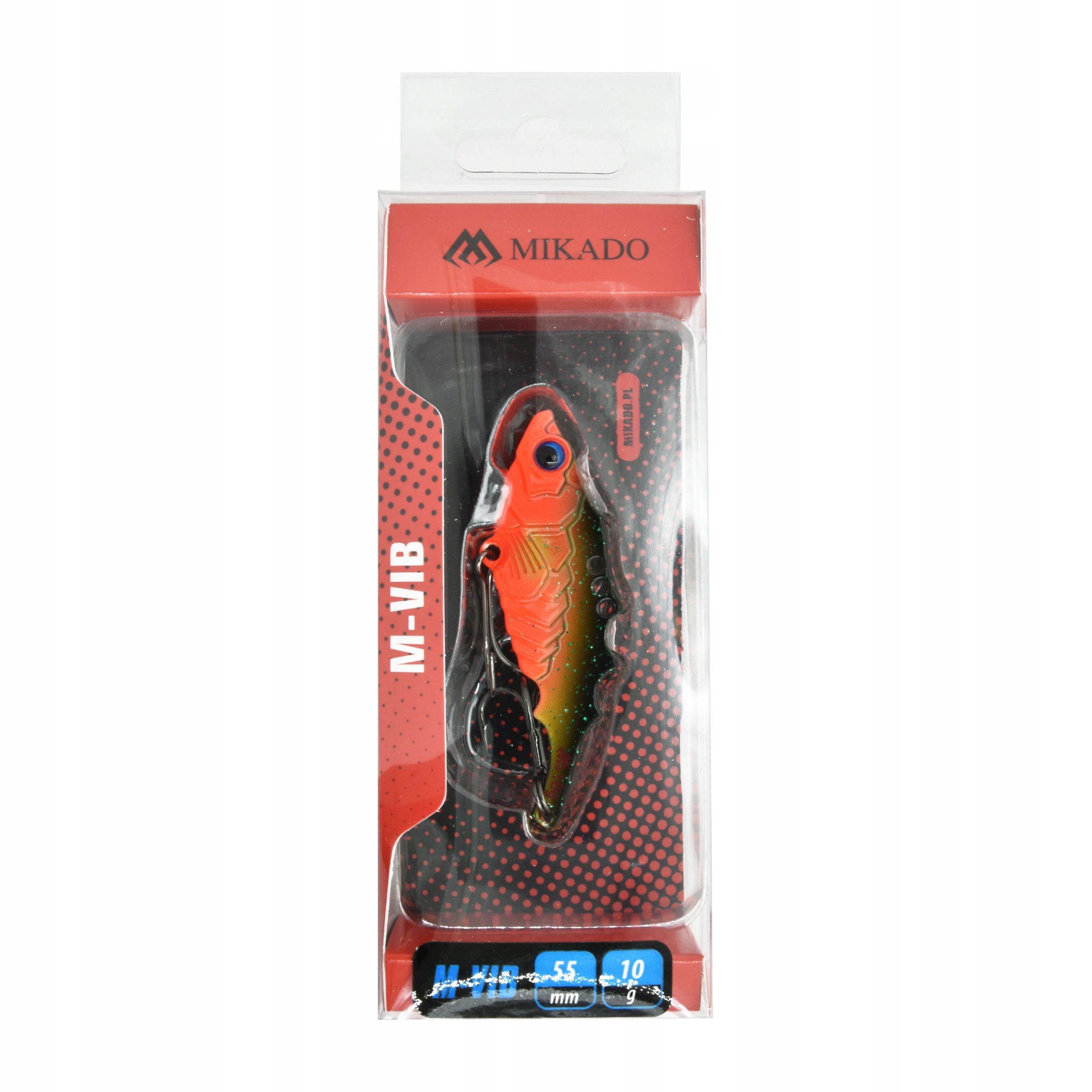 Cykada Mikado M-Vib kształt ciernika kol. red stickleback 10g 55mm 1szt.