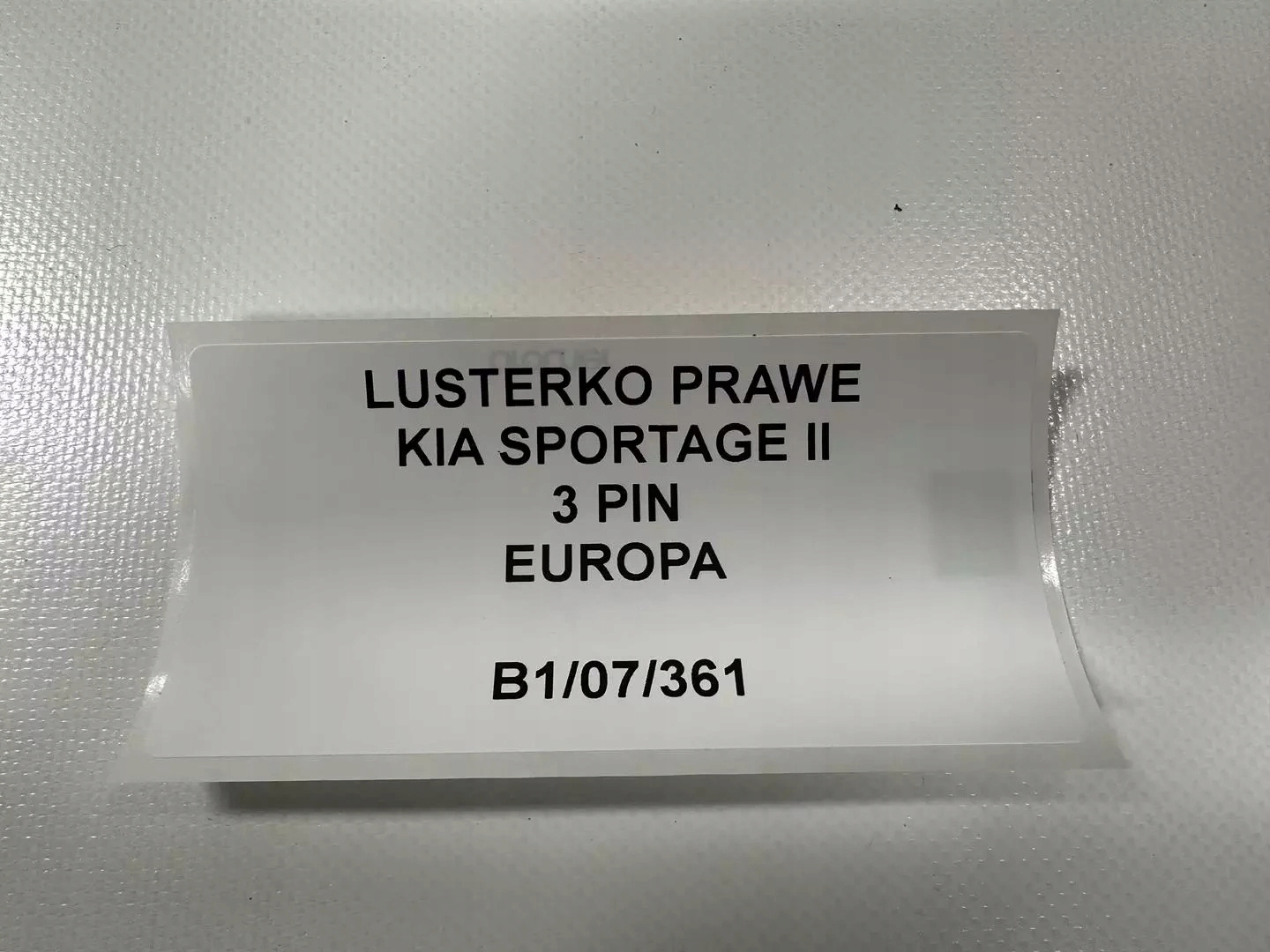 mirror right KIA SPORTAGE II 3 PIN EUROPA ORYG