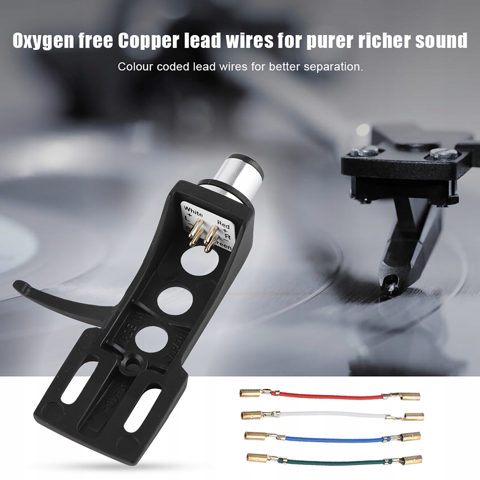 UCHWYT KOSZ WKŁADKI HEADSHELL PLASTIK IGŁY GRAMOFONOWE Producent inny