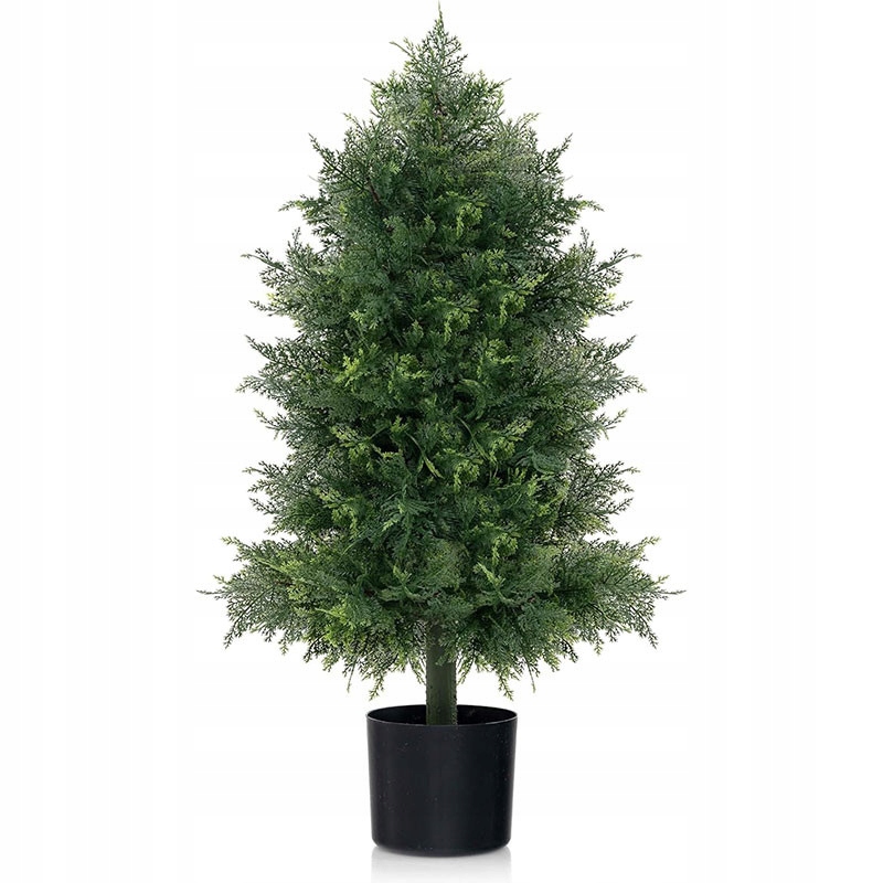 Umělé cedrové dřevo v květináči 80 cm