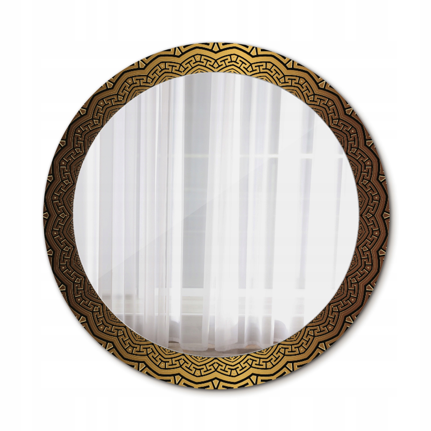 Moderné zrkadlo v ráme Grécky ornament 80 cm