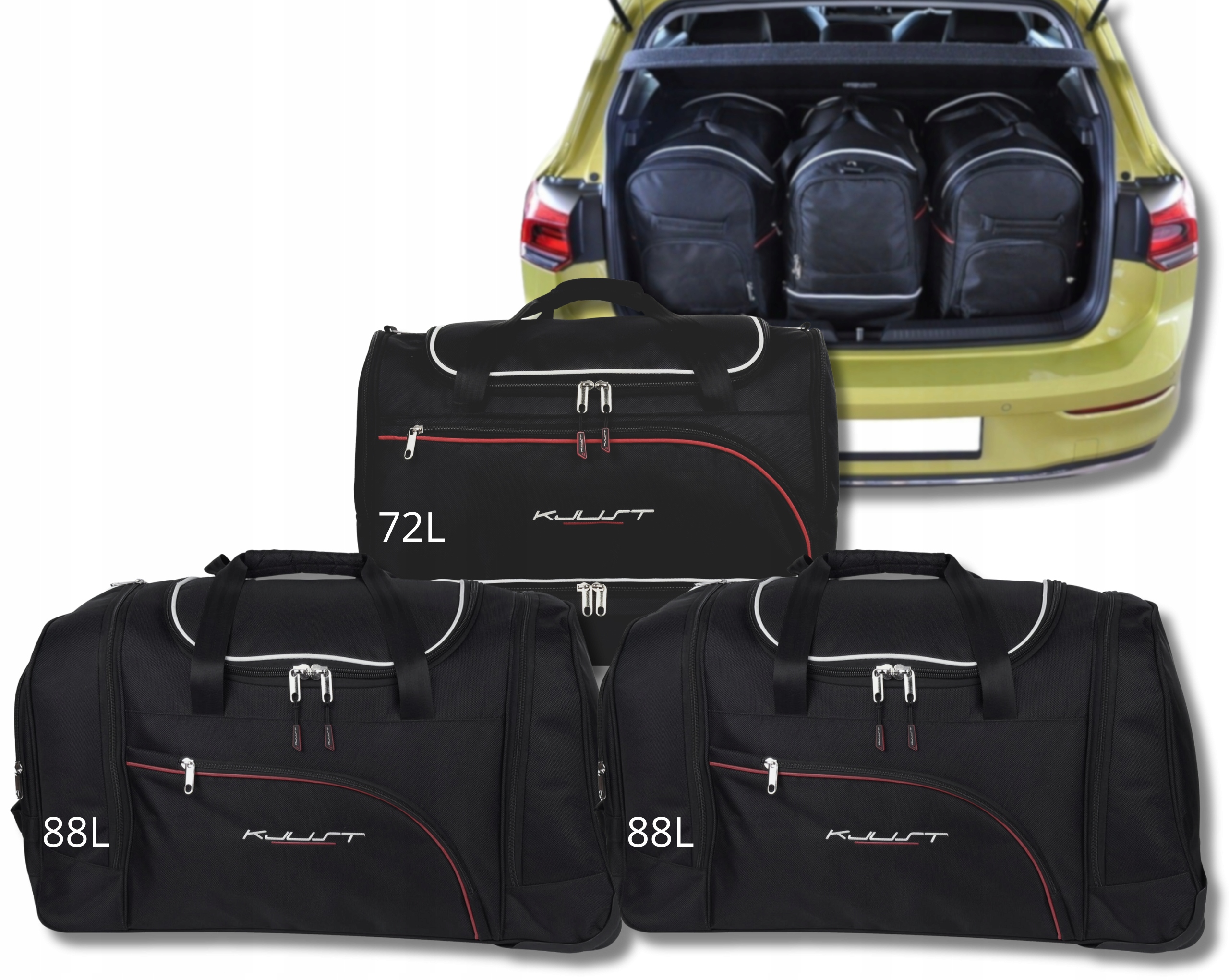 Cestovná Taška Do Kufra Vw Golf Hatchback Phev 2020+ 3 ks