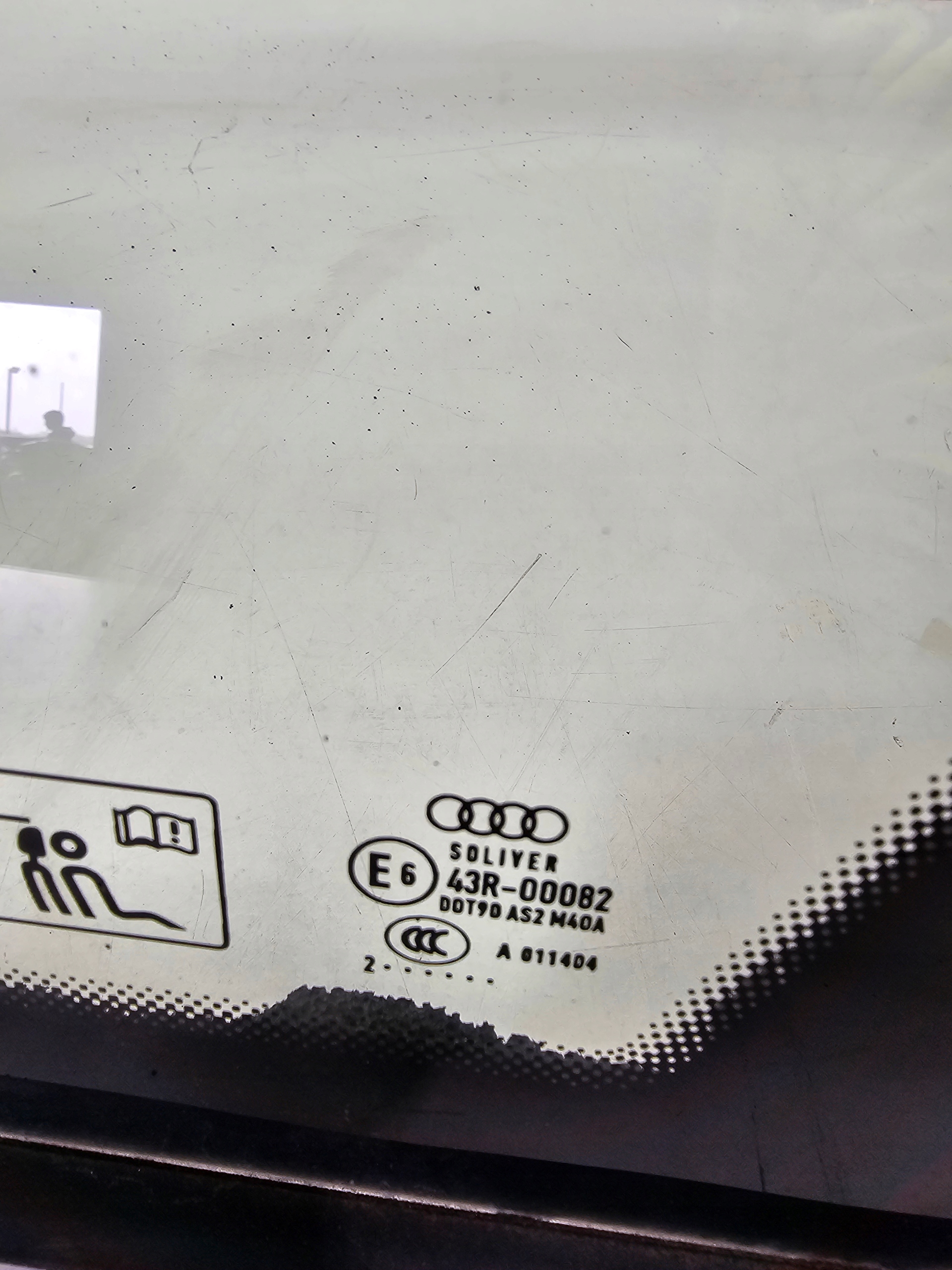 window bodywork AUDI A6 C7 KOMBI AVANT right rear part 2012R