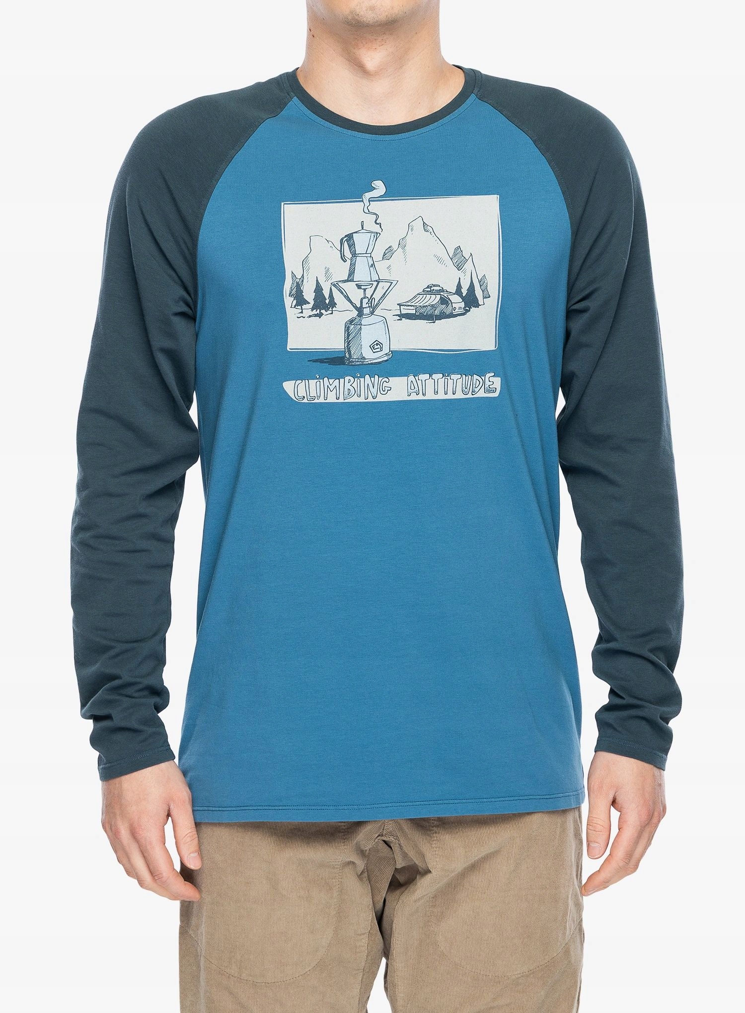 Funkční triko s dlouhým rukávem E9 Long Coffee sialia S