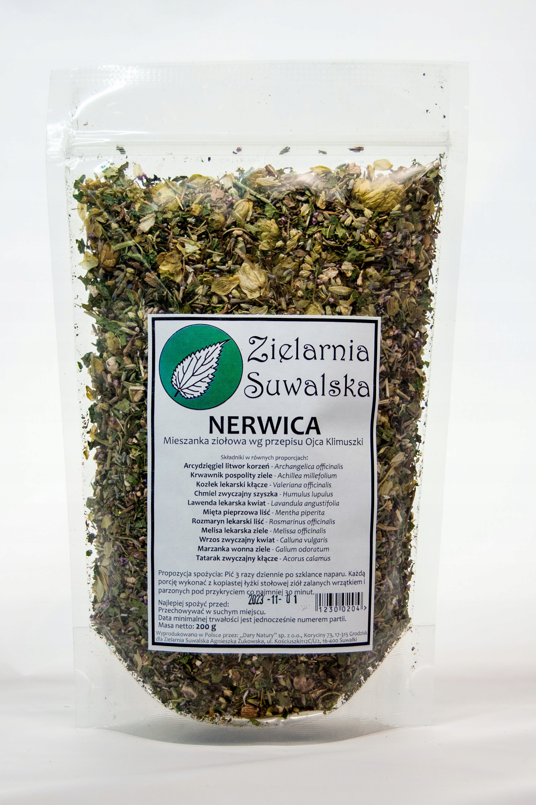 

Zioła Nerwica Zielarnia Suwalska 200g