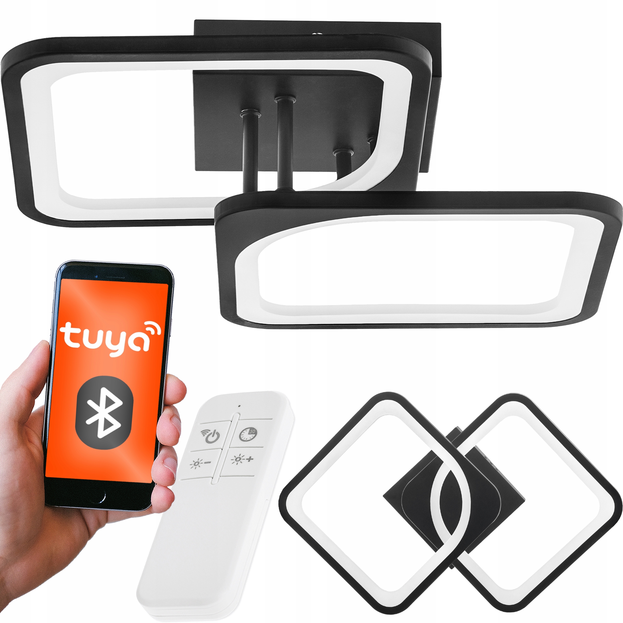 Lampa Sufitowa LED Ściemnia Aplikacja Na Telefon Tuya Smart Bluetooth Pilot