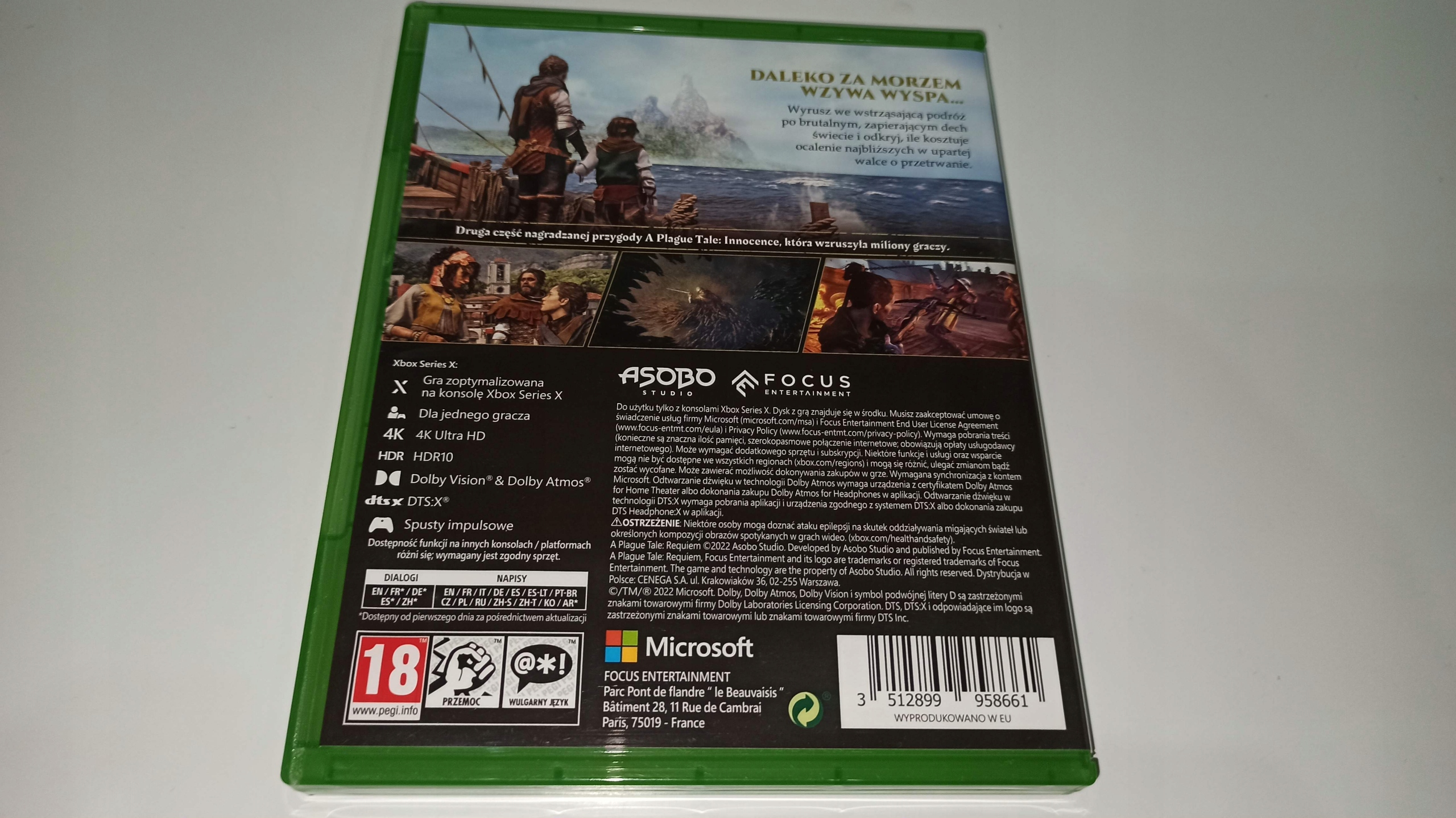 A PLAGUE TALE REQUIEM po polsku akcja przygoda i fabuła POLSKA OKŁADKA EAN (GTIN) 3512899958661