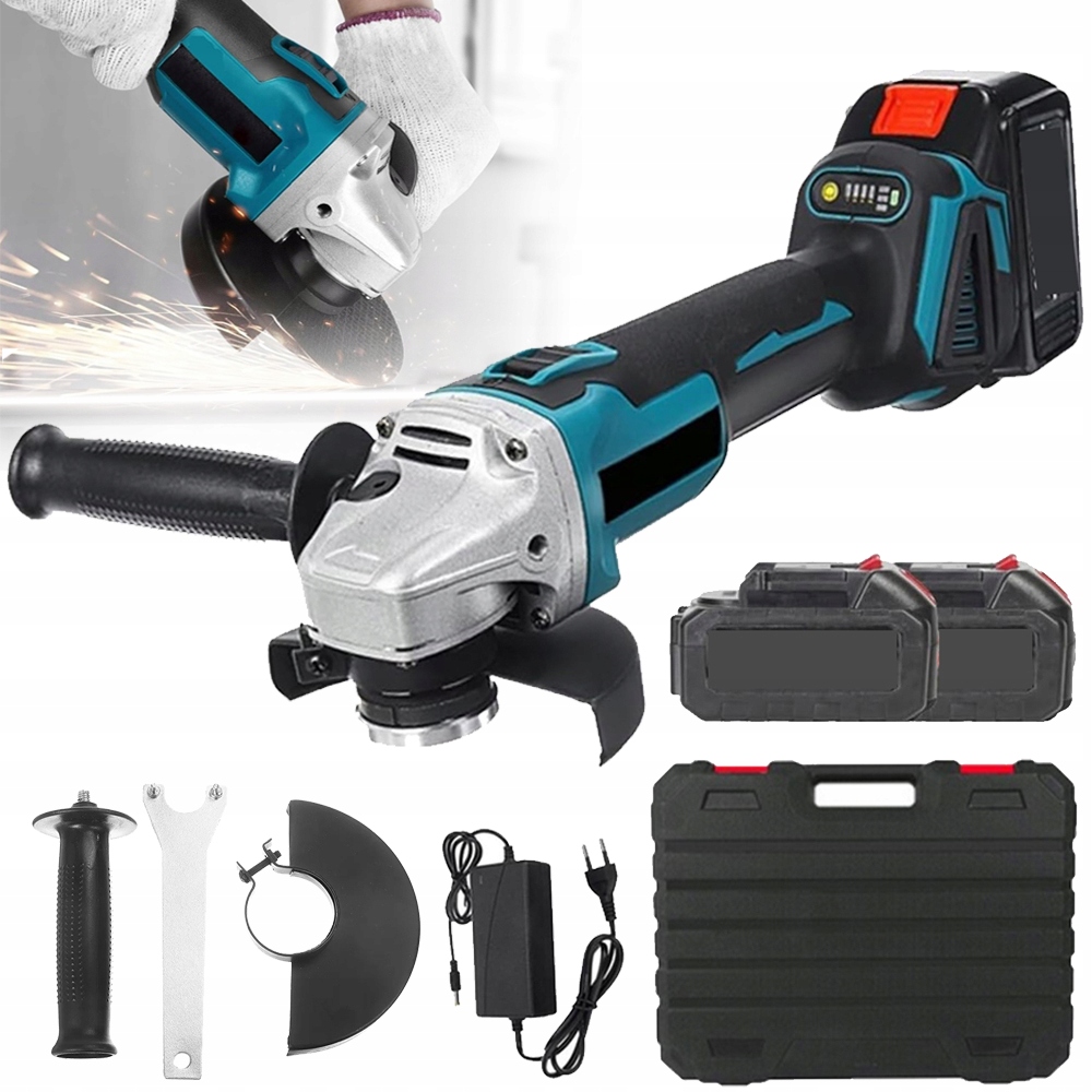 Bezkartáčová Úhlová Bruska 21V 800W 8000R/MIN Na Kov A Kámen