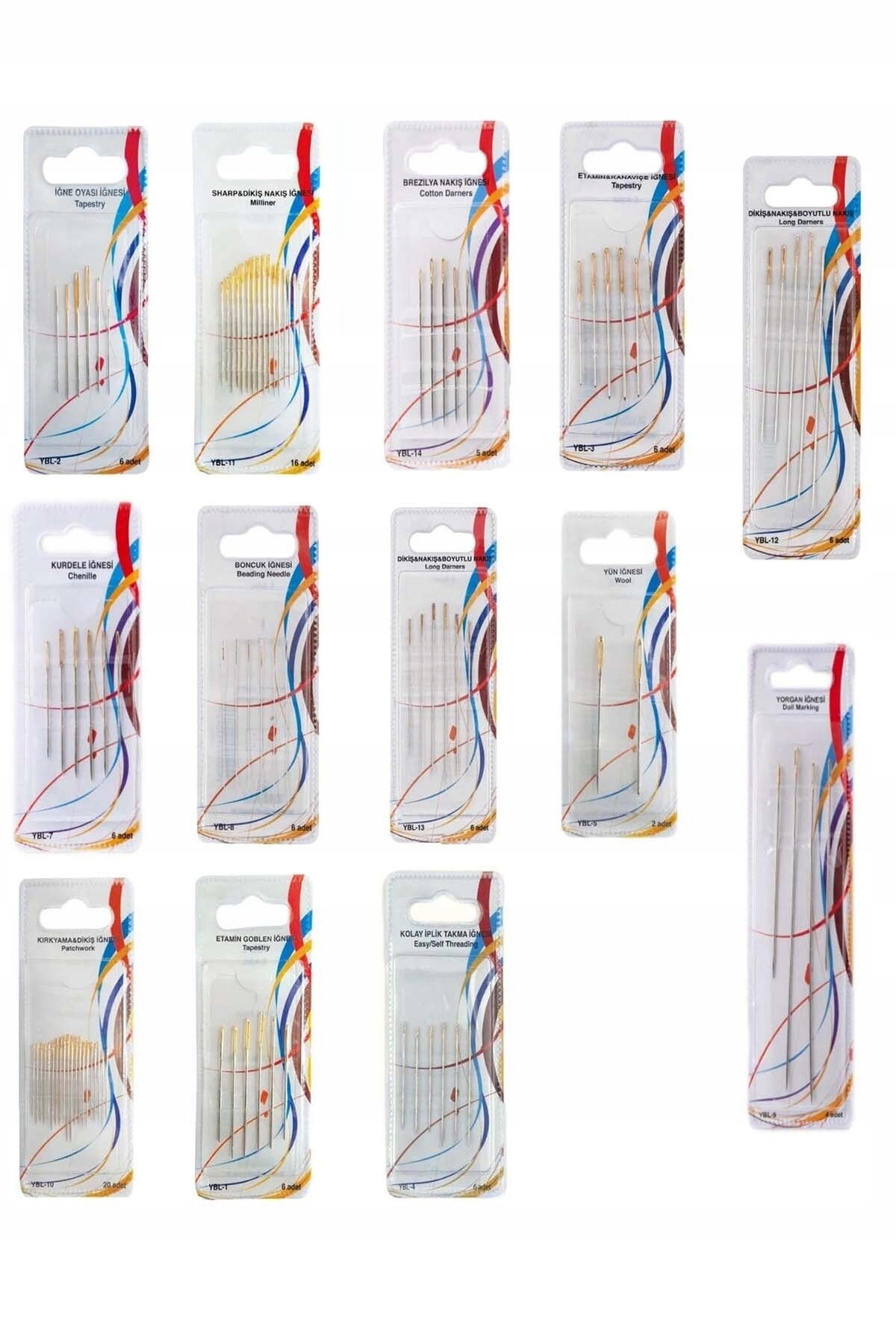 Jehly 94ks v různých velikostech Univerzální