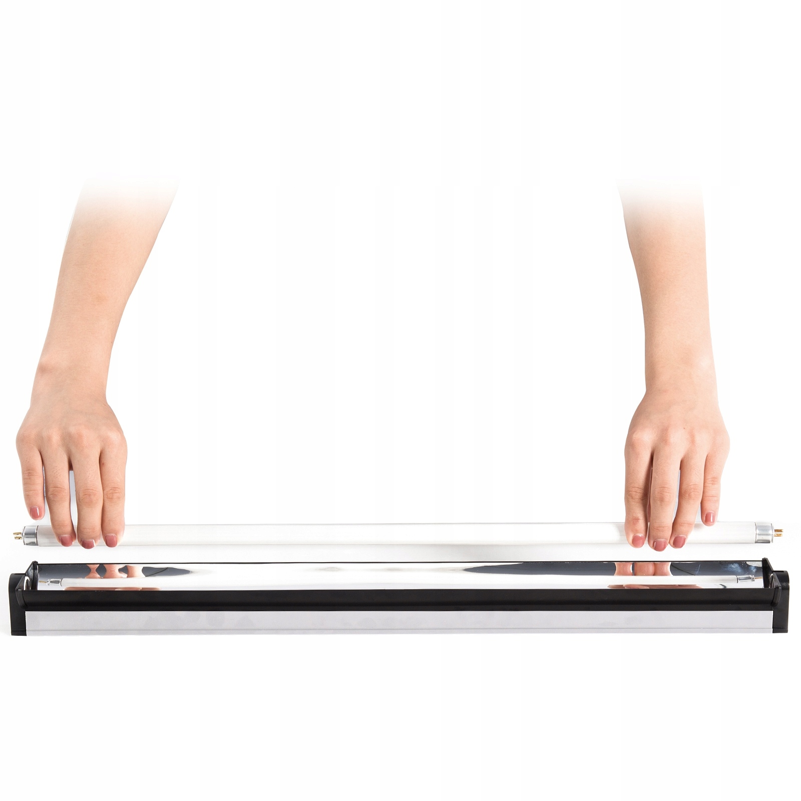 Levně Lampa Trámová Pro Zářivky Uvb T5 Do Terária, Hliníkové Svítidlo 57 CM