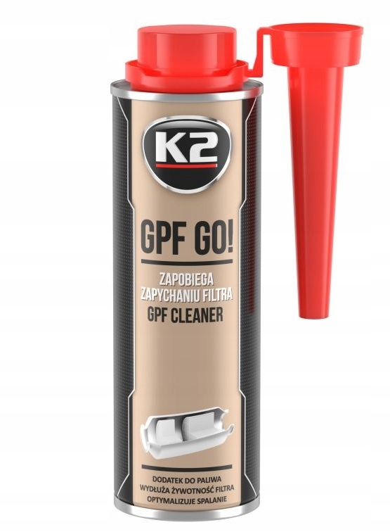 K2 GPF GO! dodatek Regeneracja przeciw zapychaniu filtra benzyna PB 250ml