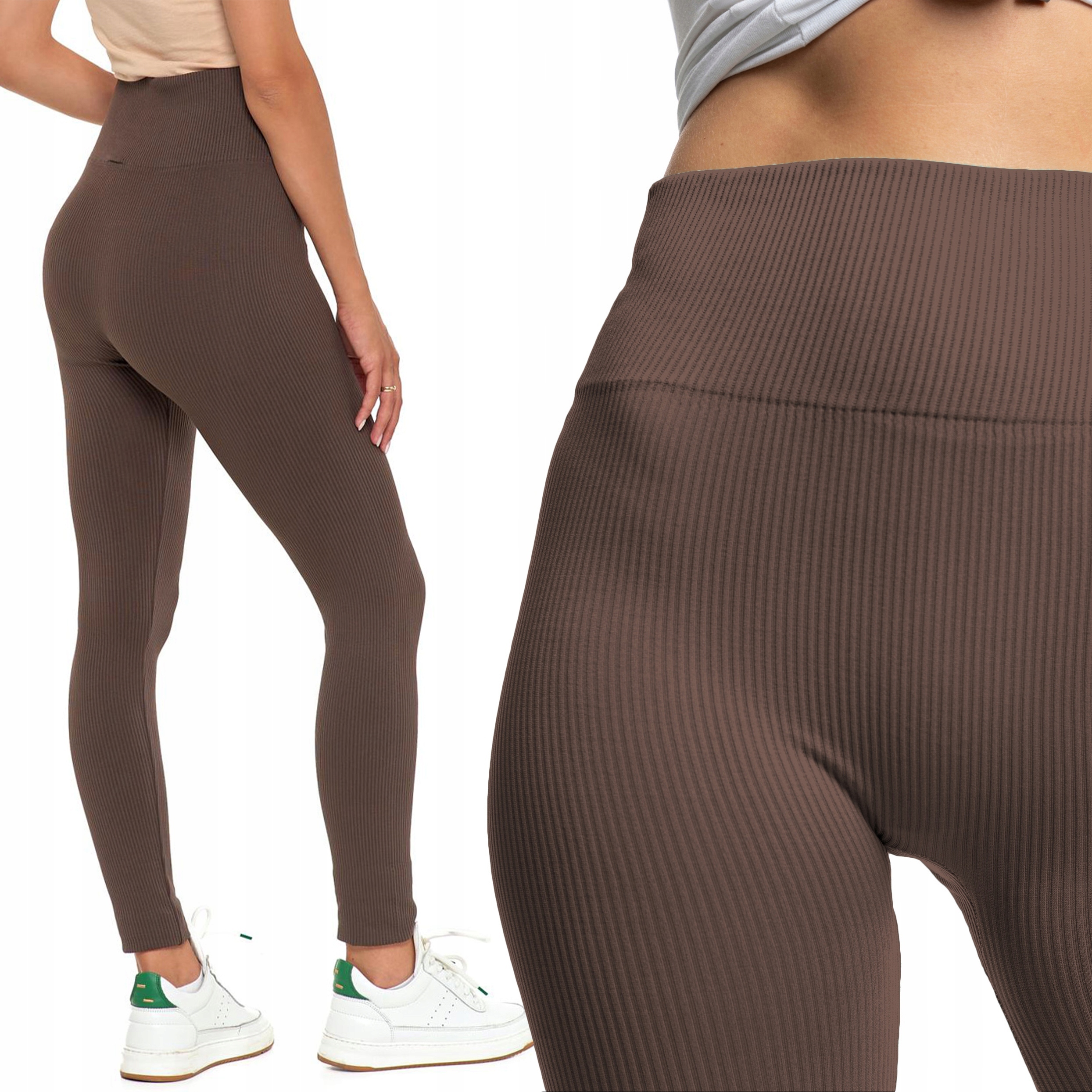 Dámské legíny Moraj žebrované, elegantní, Vysoký Pas S/m