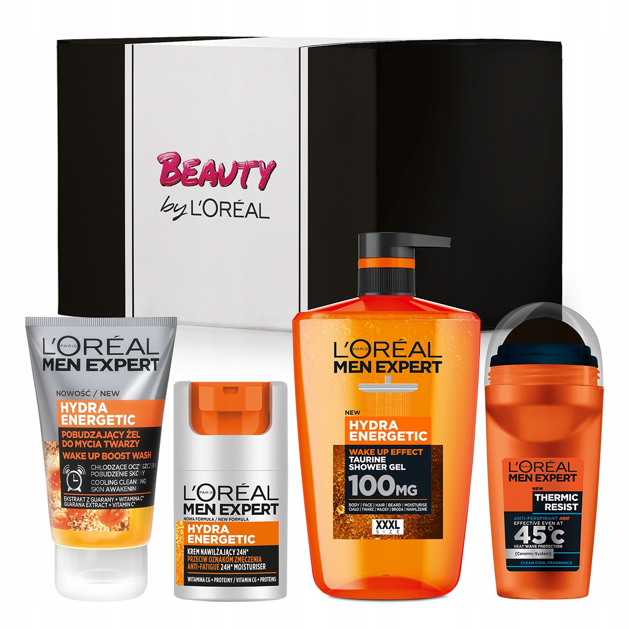 Zestaw L'Oréal Men Hydra Energetic Pielęgnacja Ciała i Twarzy Pobudzający