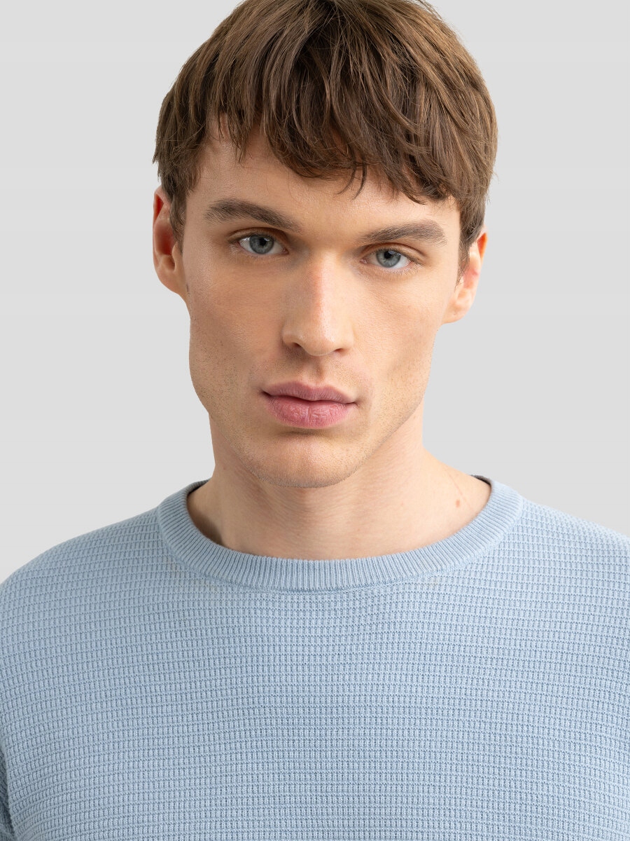 Big Star sweter niebieski okrągły rozmiar XL Rozmiar XL