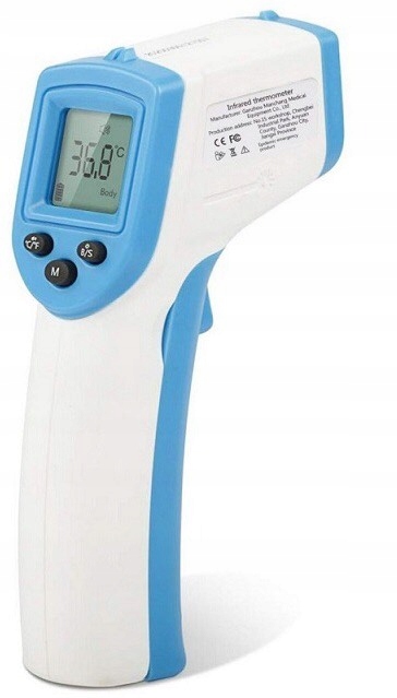 Termometr Bezdotykowy Medyczny na Podczerwień LED Wyrób medyczny tak