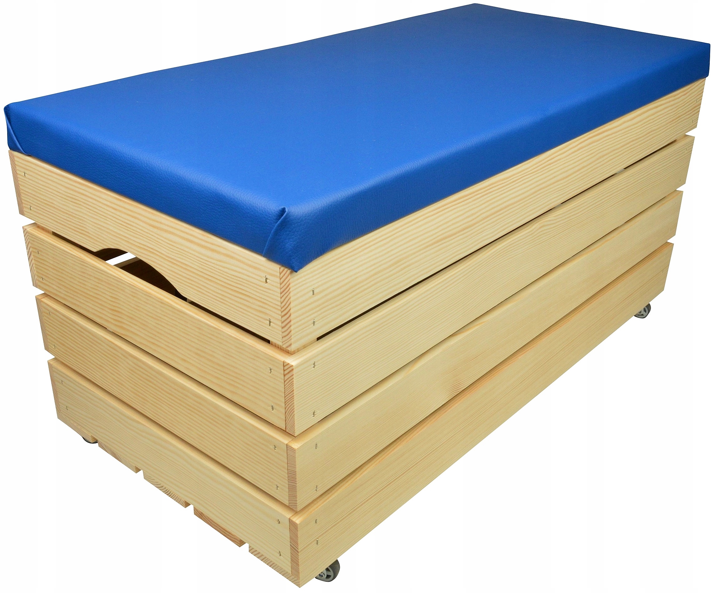 Borovicová Skříň, Úložný Prostor S Kolečky, Čalouněná