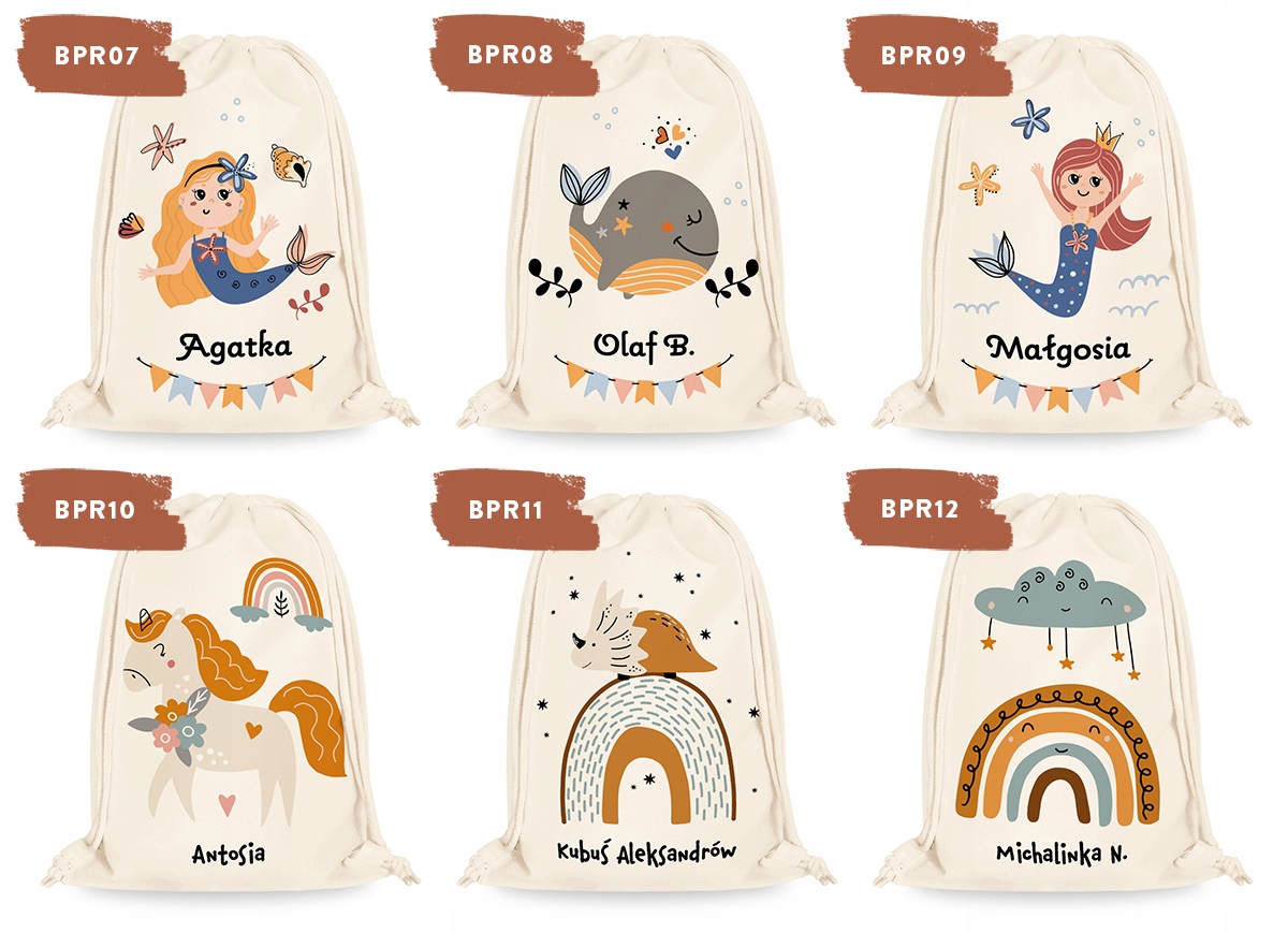 WOREK NA UBRANIA DO PRZEDSZKOLA ŻŁOBKA SZKOŁY IMIĘ Marka inna