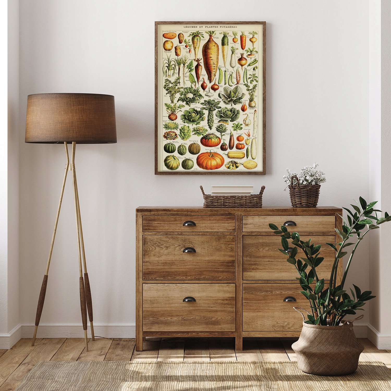 Wydruk na ścianę z grafiką Warzywa vintage A4 Rodzaj bez ramy