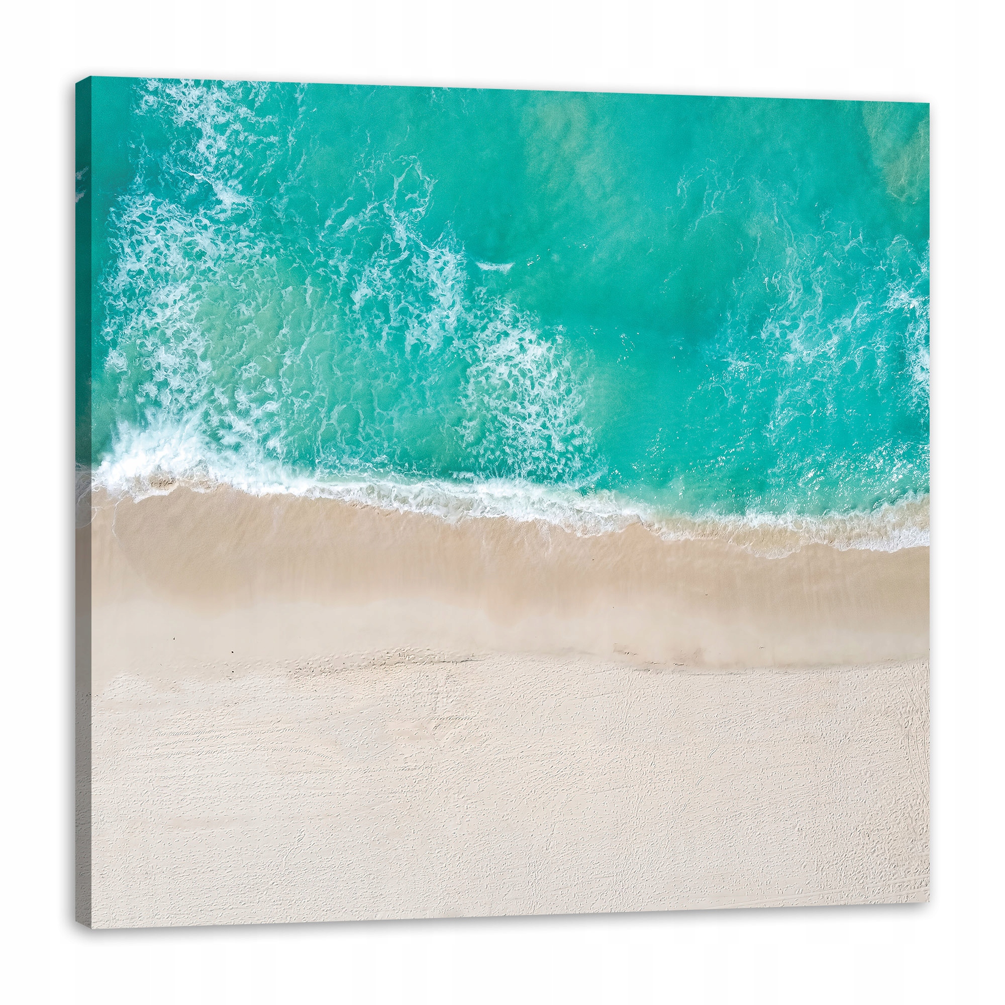 Obraz na plátně Voda Pláž Vlny Slunce 90x90 cm