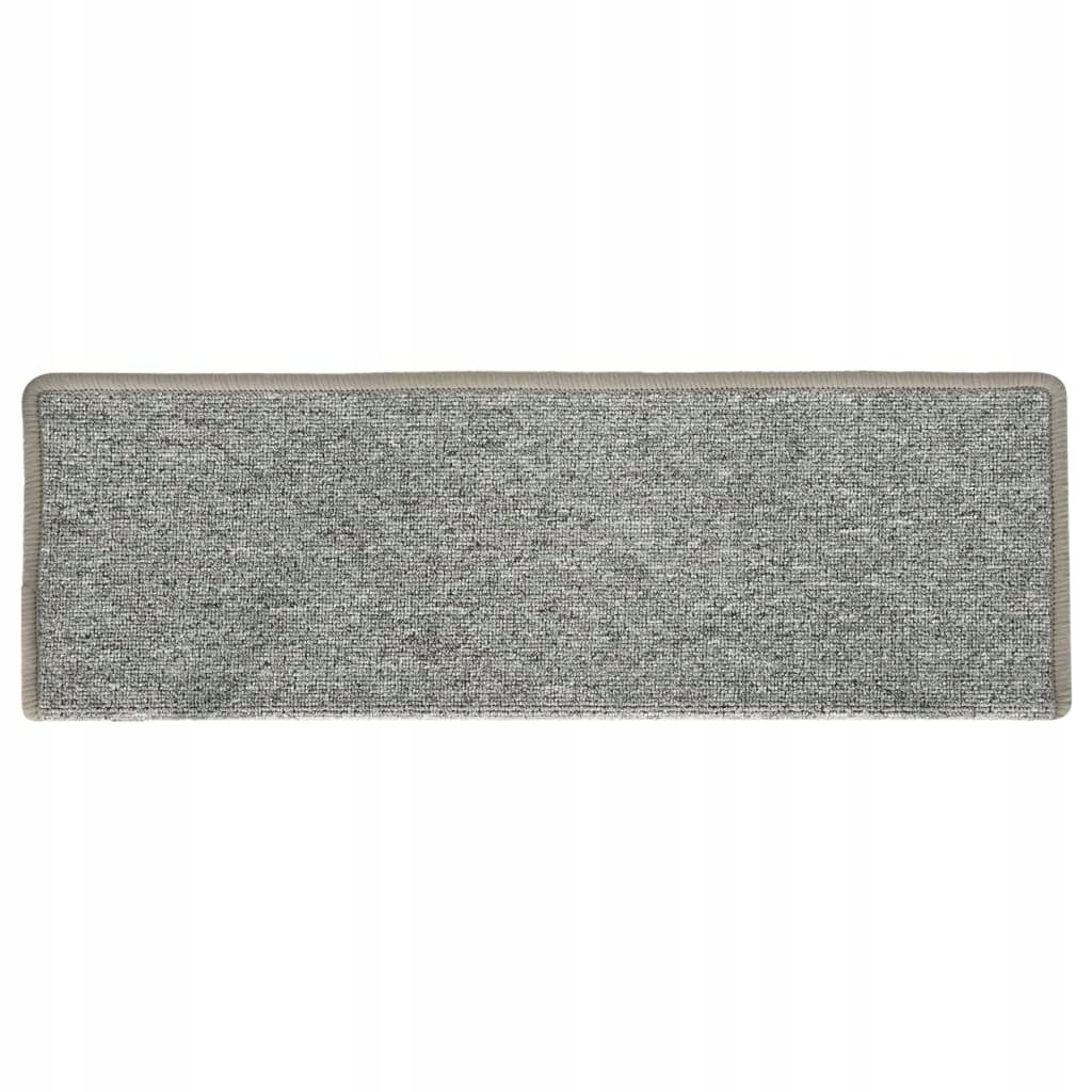 NAKŁADKI NA SCHODY 15 SZT 65X21X4CM BIAŁO-SZARE Grubość 4 mm