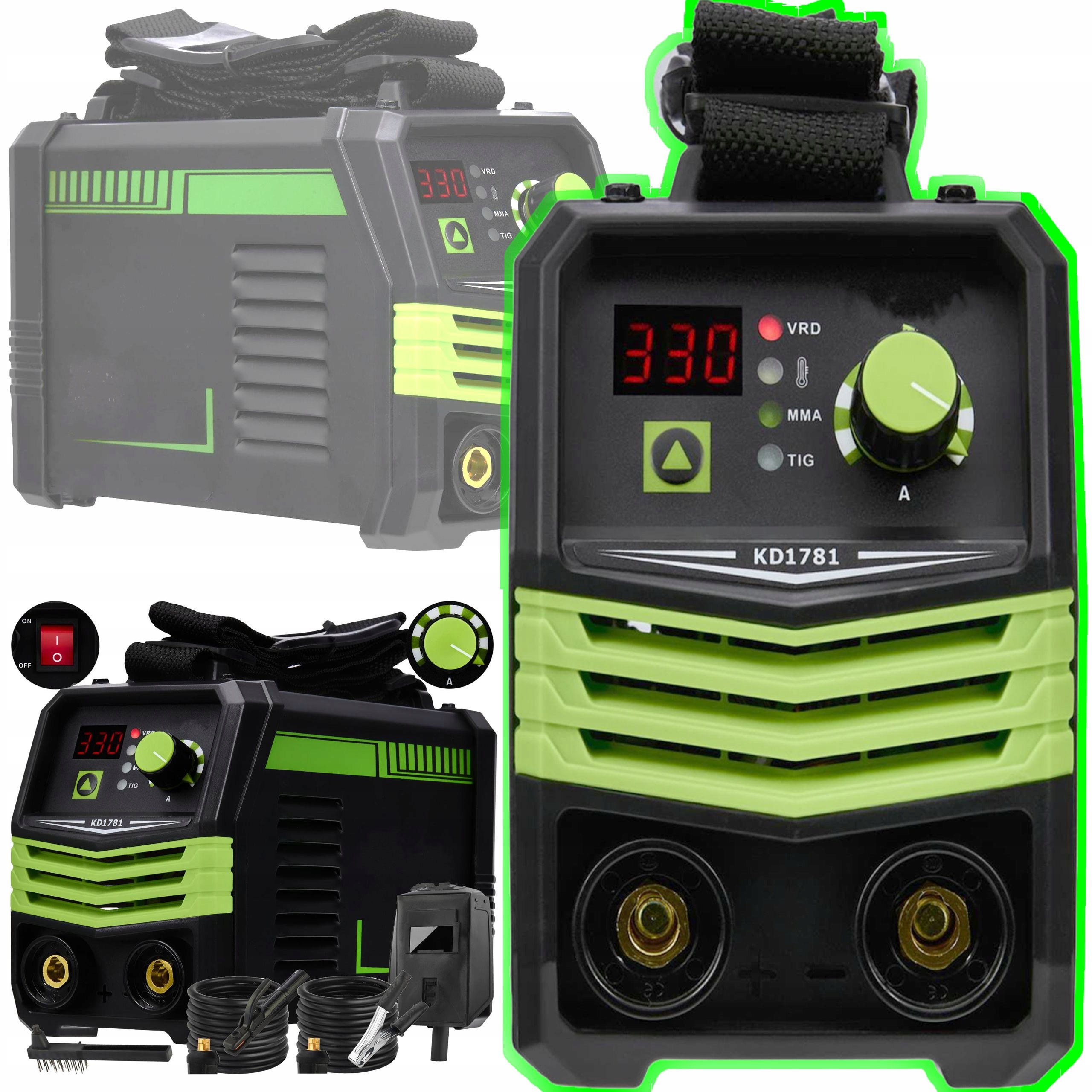 Invertorová Svářečka 330A Mma Tig Lift Vrd IP21 Displej Sada Příslušenství