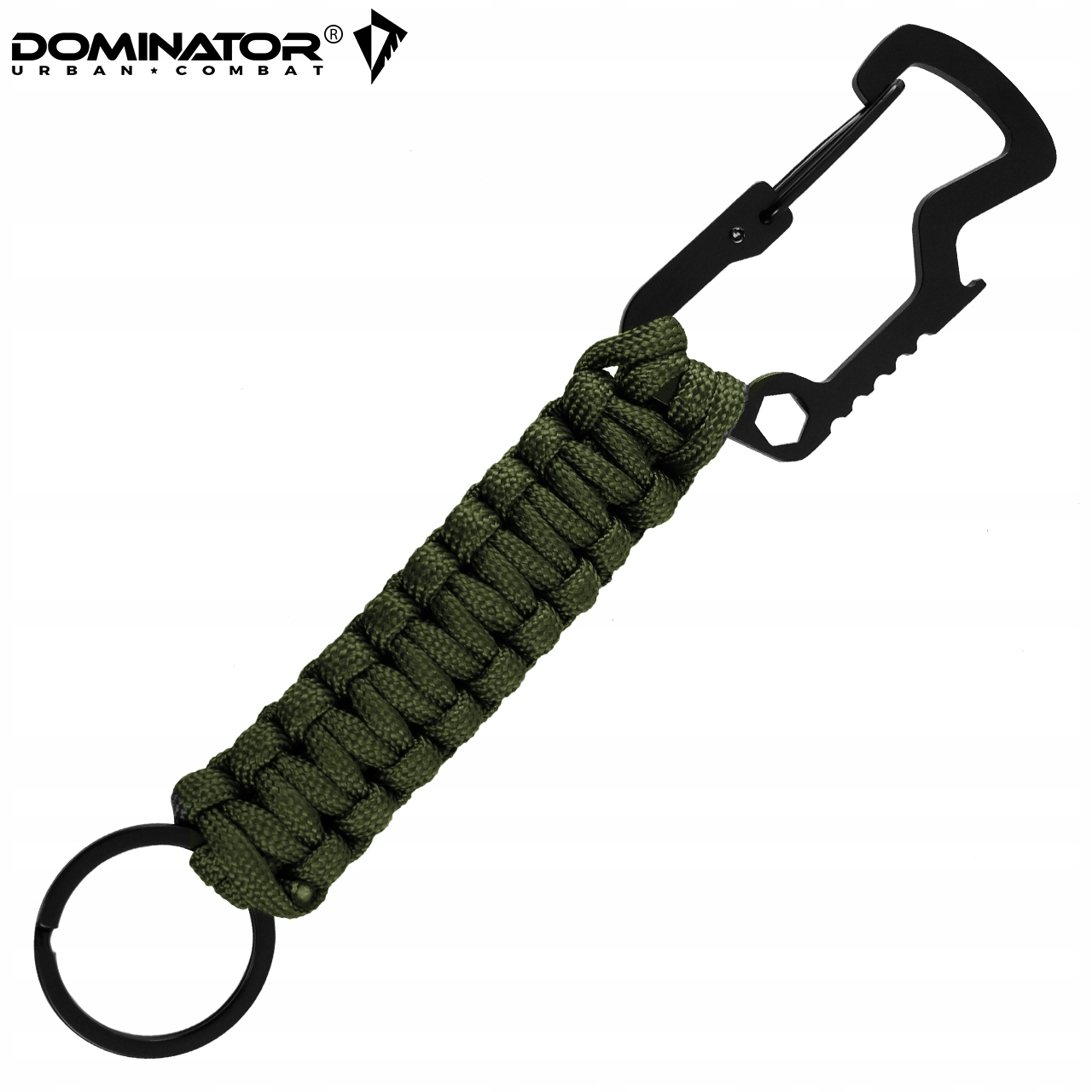 LINKA PARACORD KARABIŃCZYK KARABINEK DOMINATOR BRELOK OLIVE Marka DOMINATOR