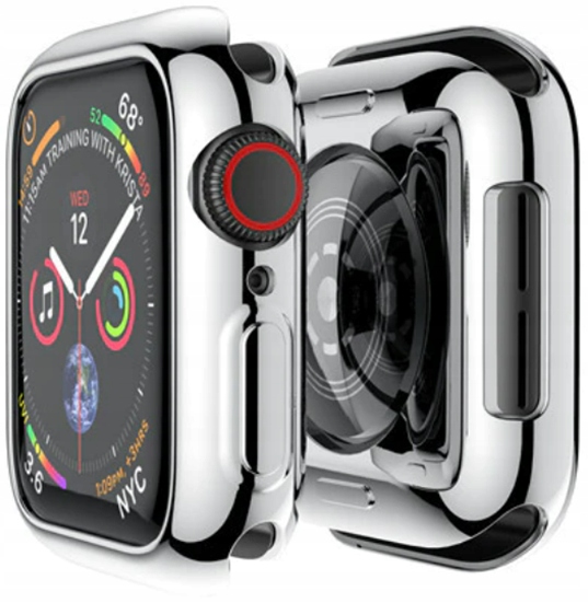 CASE ETUI 2w1 DO APPLE WATCH 4/5/6/SE 44MM |NAKŁADKA OBUDOWA| SUPER KOLORY Materiał guma