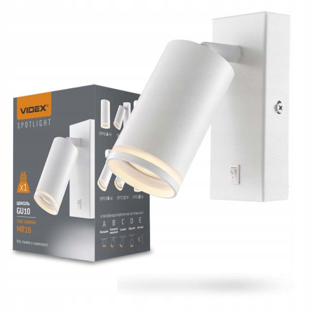 

Lampka Nocna Lampa Led 1XGU10 z wyłącznikiem