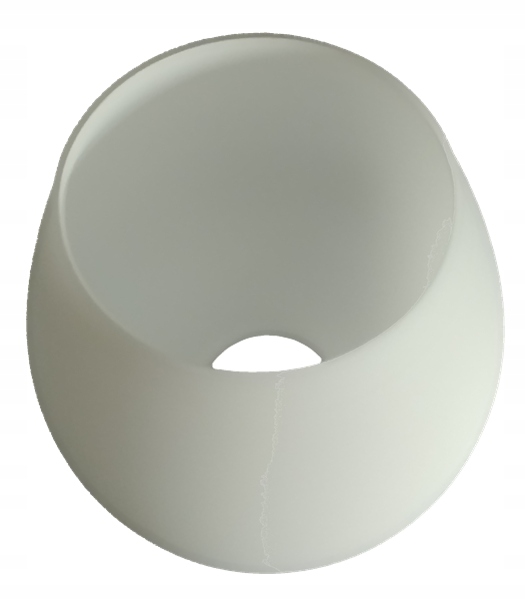Абажур коньяк E14 мат, открытый для ламп, стекло диаметр / ширина абажура 11 см