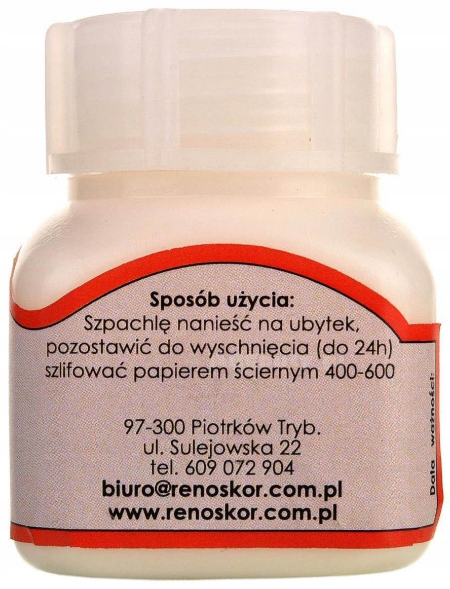 

G12-76 Biała Szpachla Do Naprawy Rys Skóry Licowej