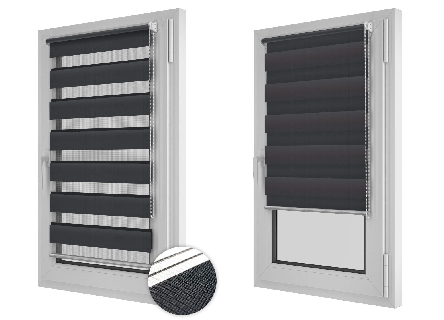 

Żaluzja na Okno Roleta Dzień i Noc 78x150 grafit