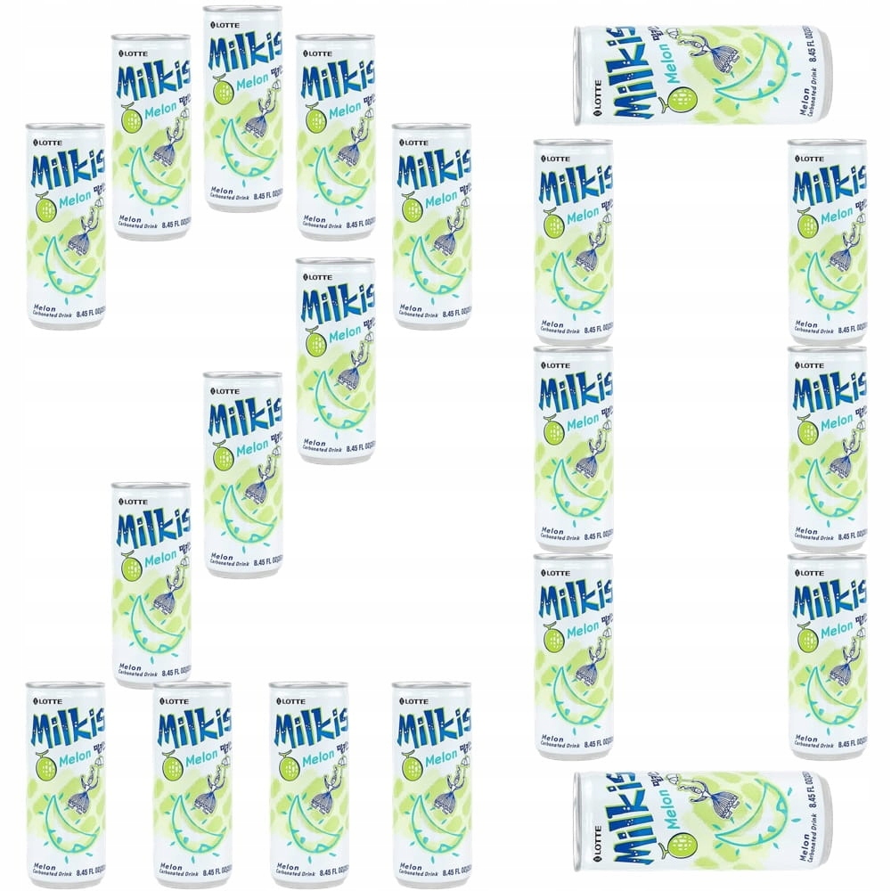 20 x Sycený mléčný nápoj Milkis s příchutí Melona Melon Meloun 250 ml Lotte