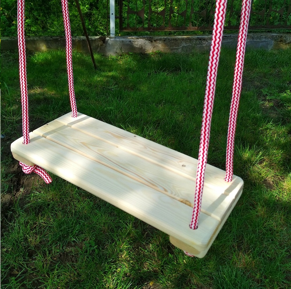 HUŚTAWKA DREWNIANA - DLA DZIECI - DESKA - polska Rodzaj Huśtawka