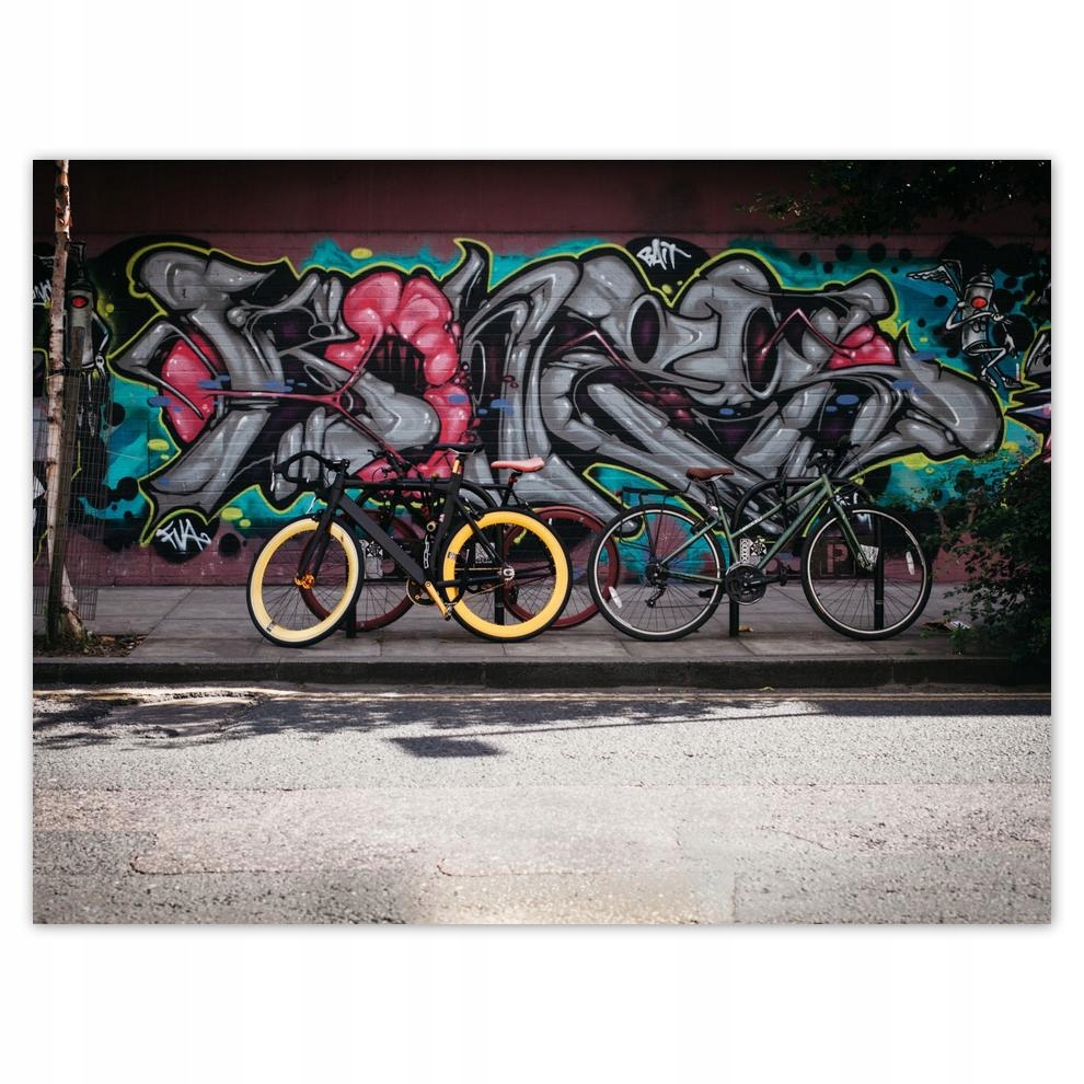 

Plakat 40x30 Grafiti Rowery Rower