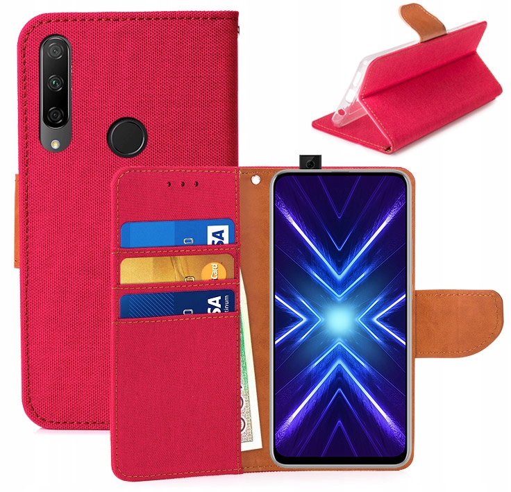 

Etui Portfel Canvas Do Huawei P40 Lite E
