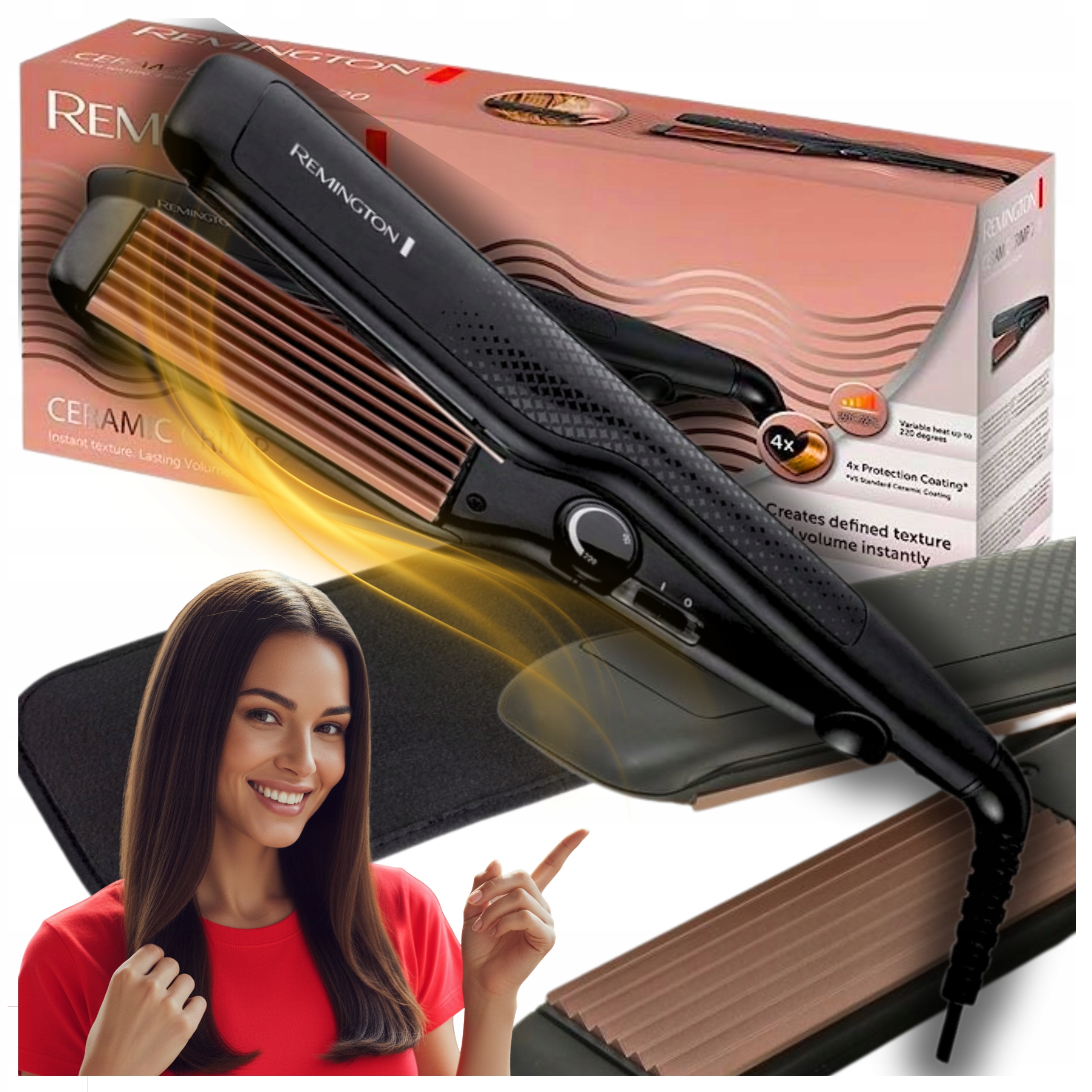 Falownica Remington Do Włosów Ceramiczna Karbownica Profesjonalna!