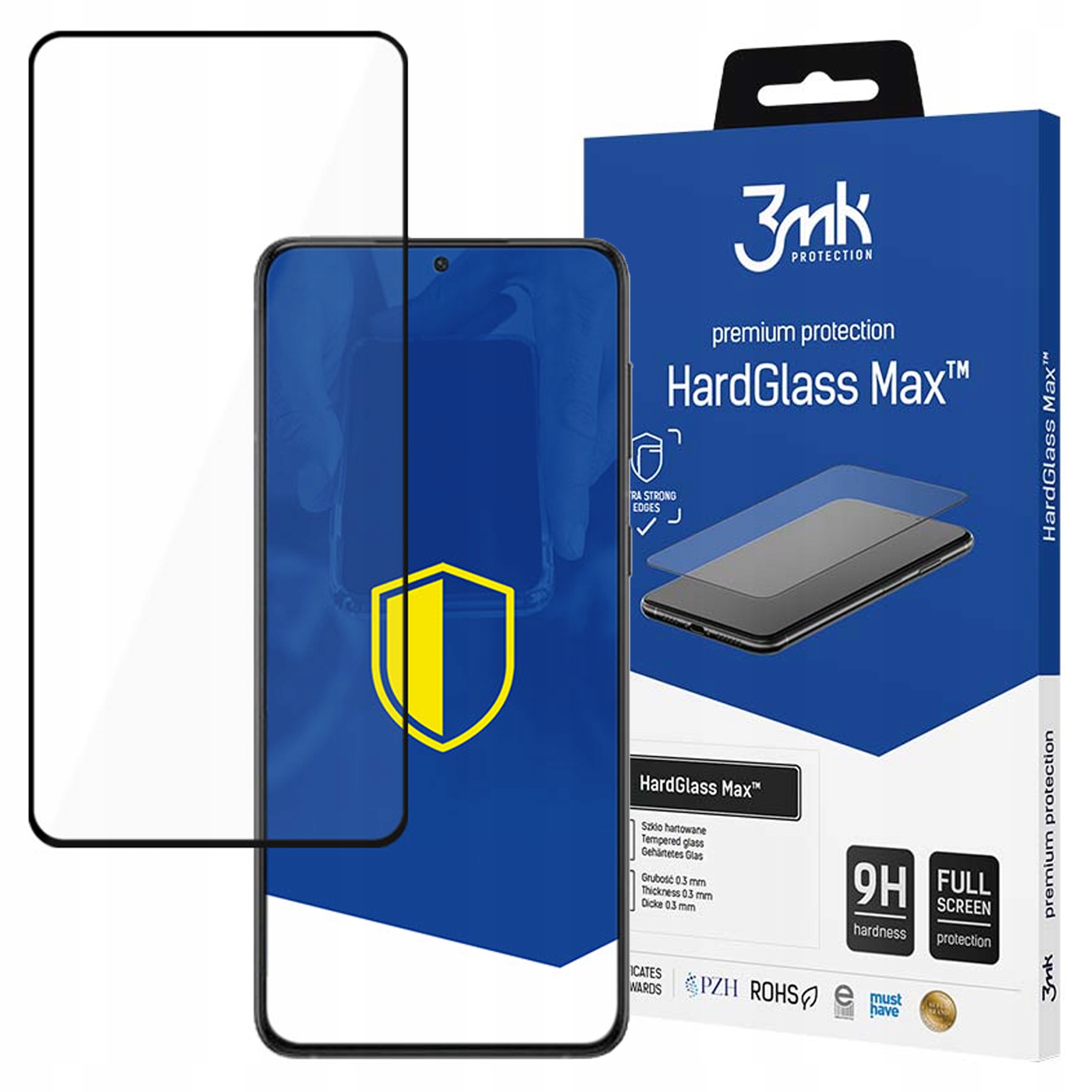 3MK Szkło Hartowane Hardglass Max Do Samsung Galaxy S22+ 5G Zabezpieczenie