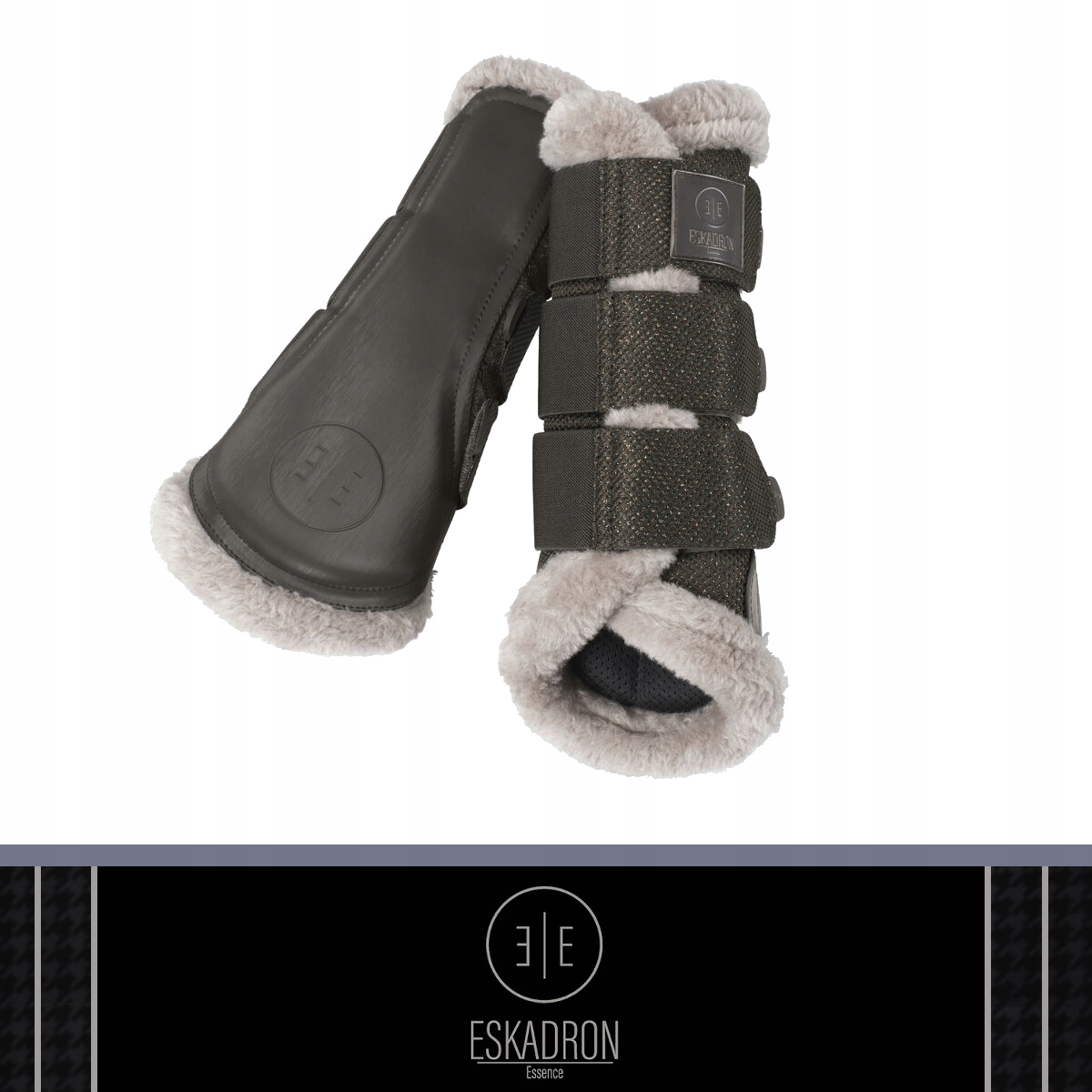 Ochraniacze Glitter Mesh Fauxfur Essence 2022 Eskadron darkolive XL