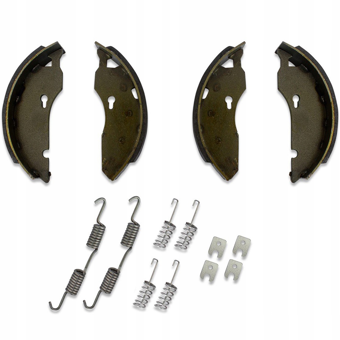 Brzdové čelisti pro osu Al-ko 160x35 přívěsu 750 kg s kompletní sadou pružin