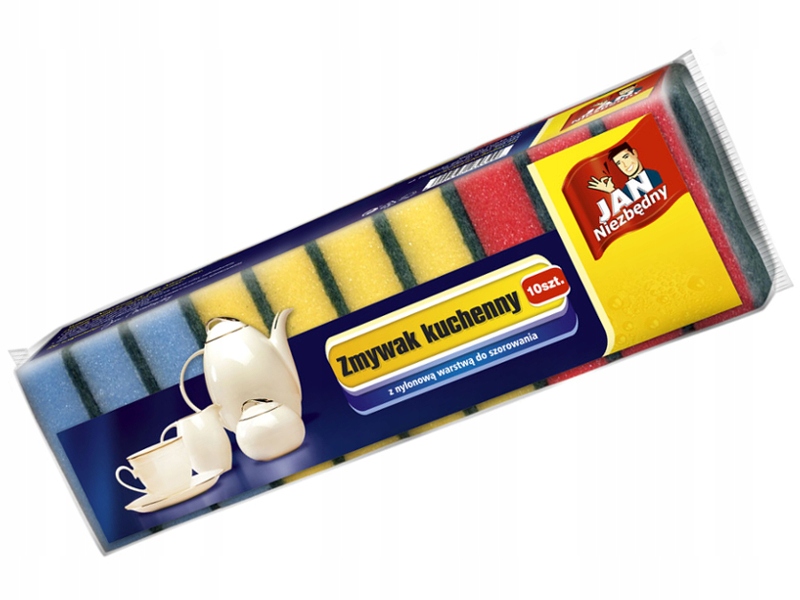 

Jan Niezbędny Zmywak Kuchenny Gąbka 10 Sztuk