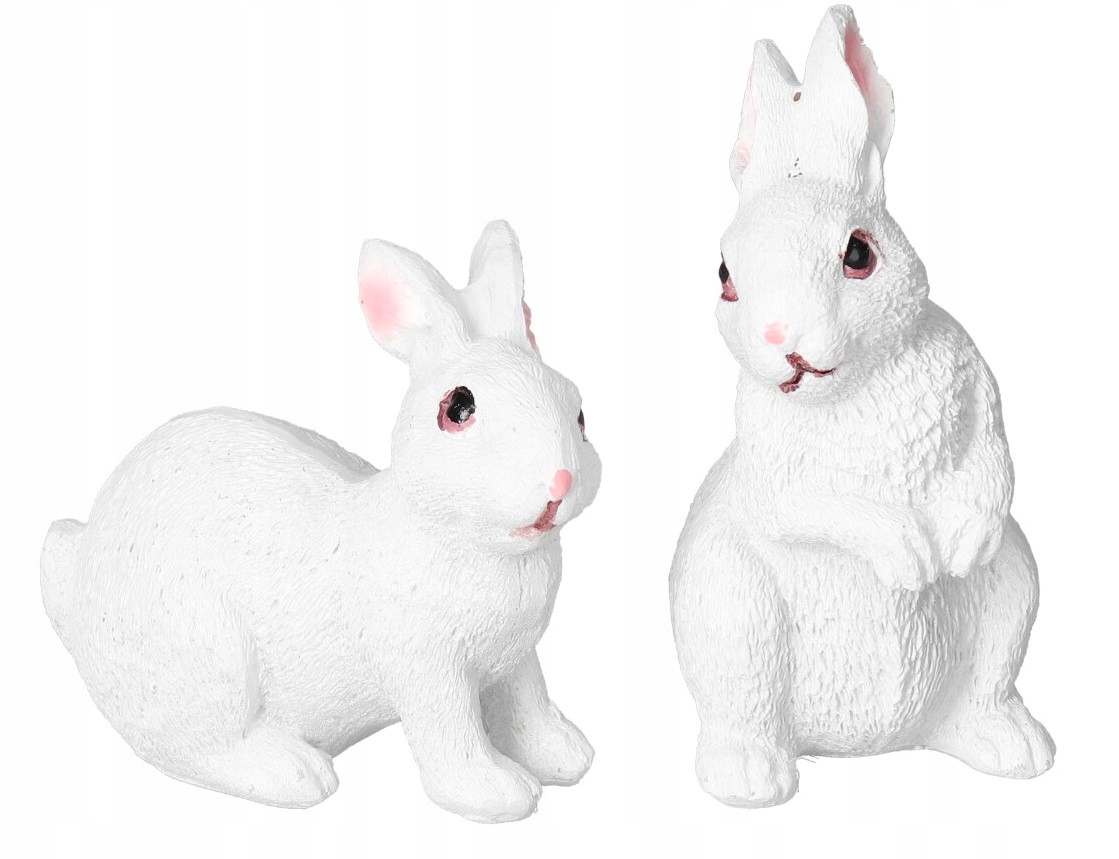 Nyuszi Figura Nád Gömbök 2DB