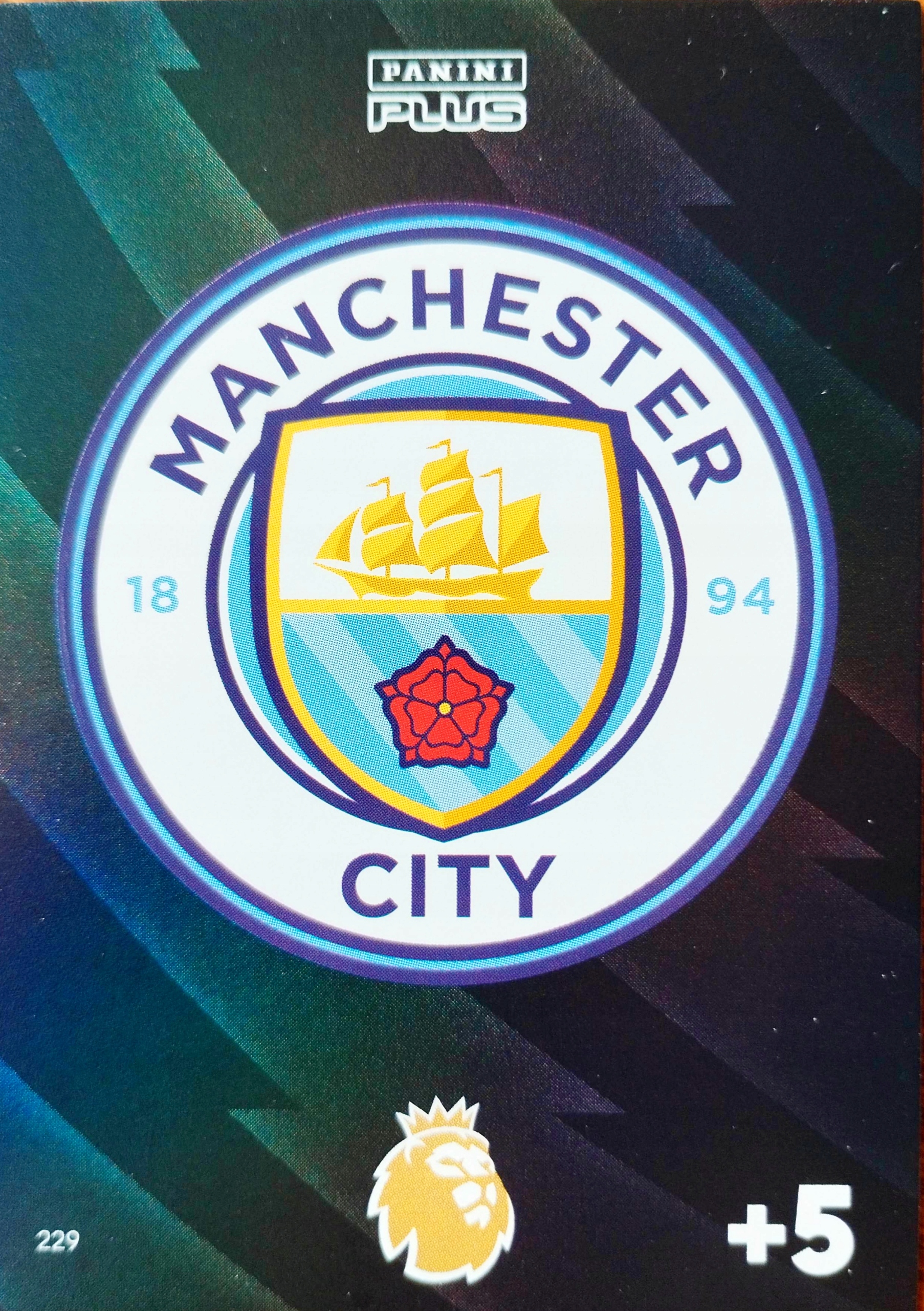 Panini Premier League 2024 Plus Club Badge 229 Manchester City