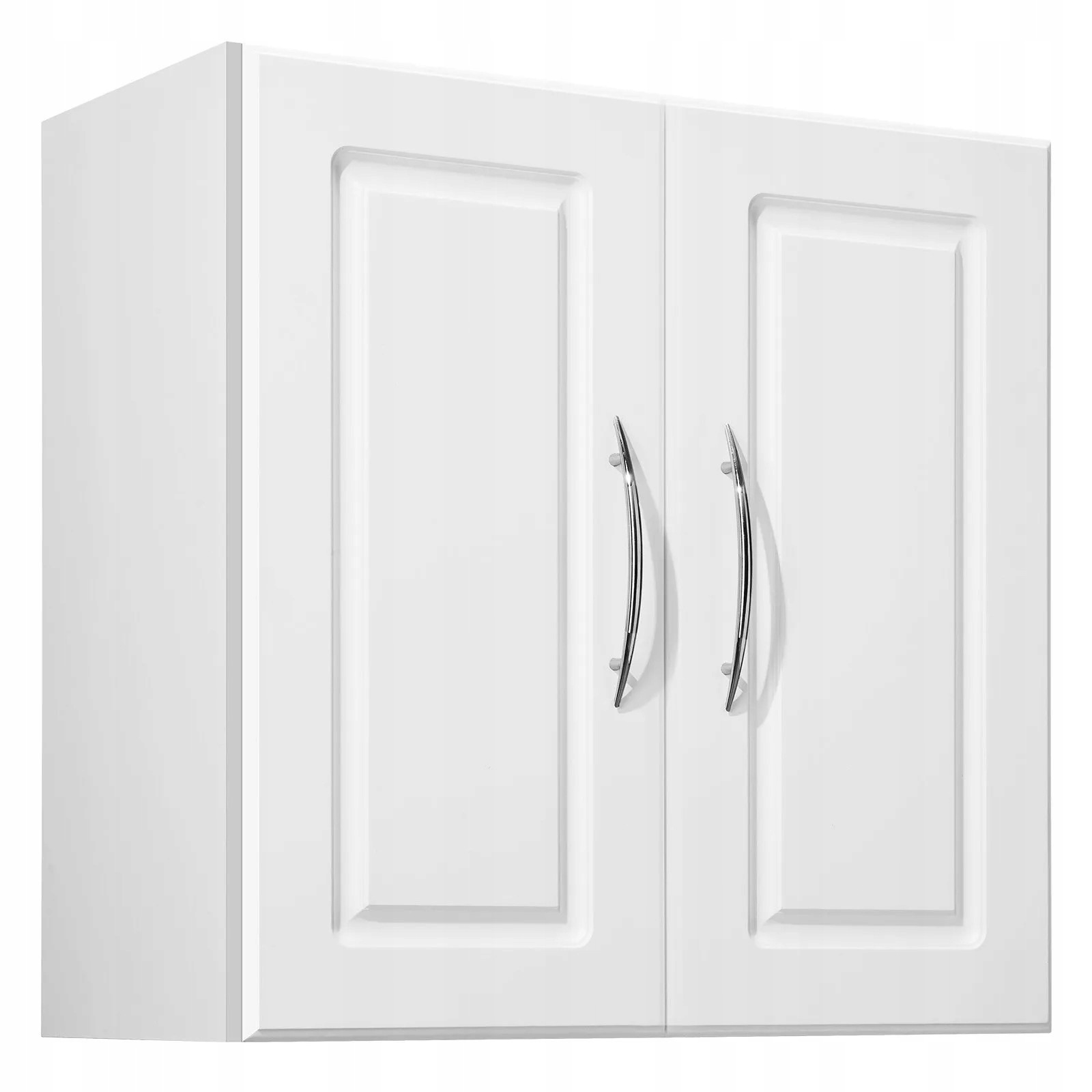 Závesná skrinka biela, silná práčovňa, 2 dvere, nastaviteľná polica, 45 kg Mdf