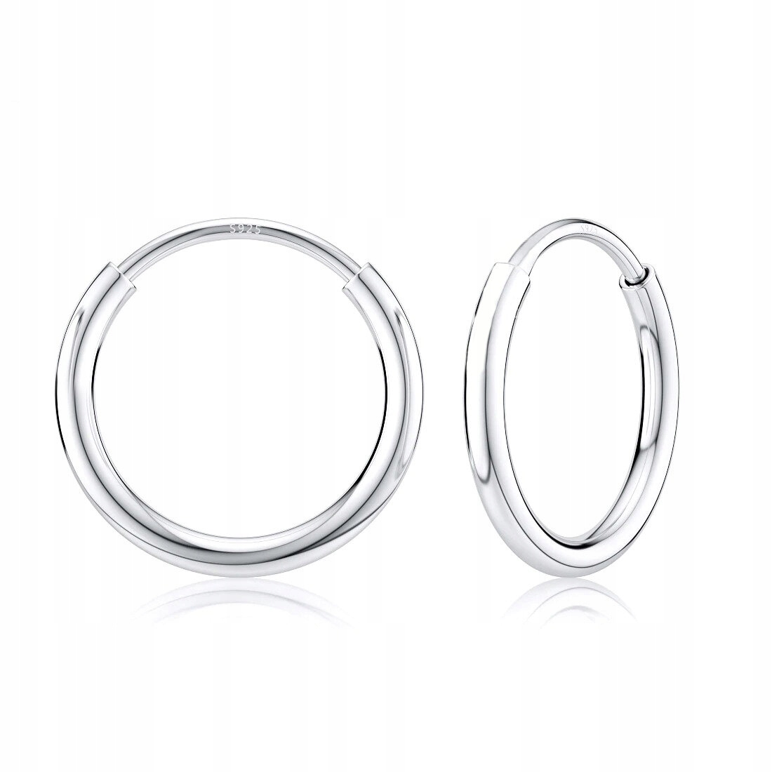 

Kolczyki Srebro 925 Koła Małe 12 mm