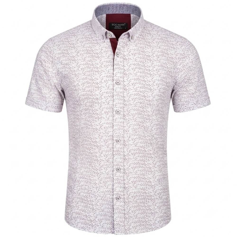 Ego Man košile pánská EK-311 krátký rukáv slim fit XL