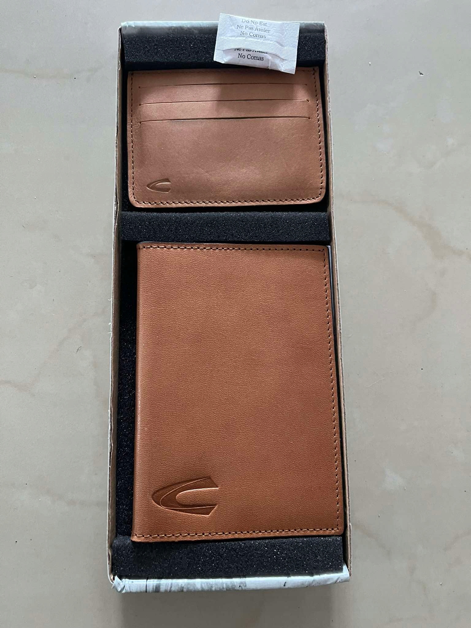 Portfel Podróżny zestaw skórzany na dokumenty i karty Camel Active