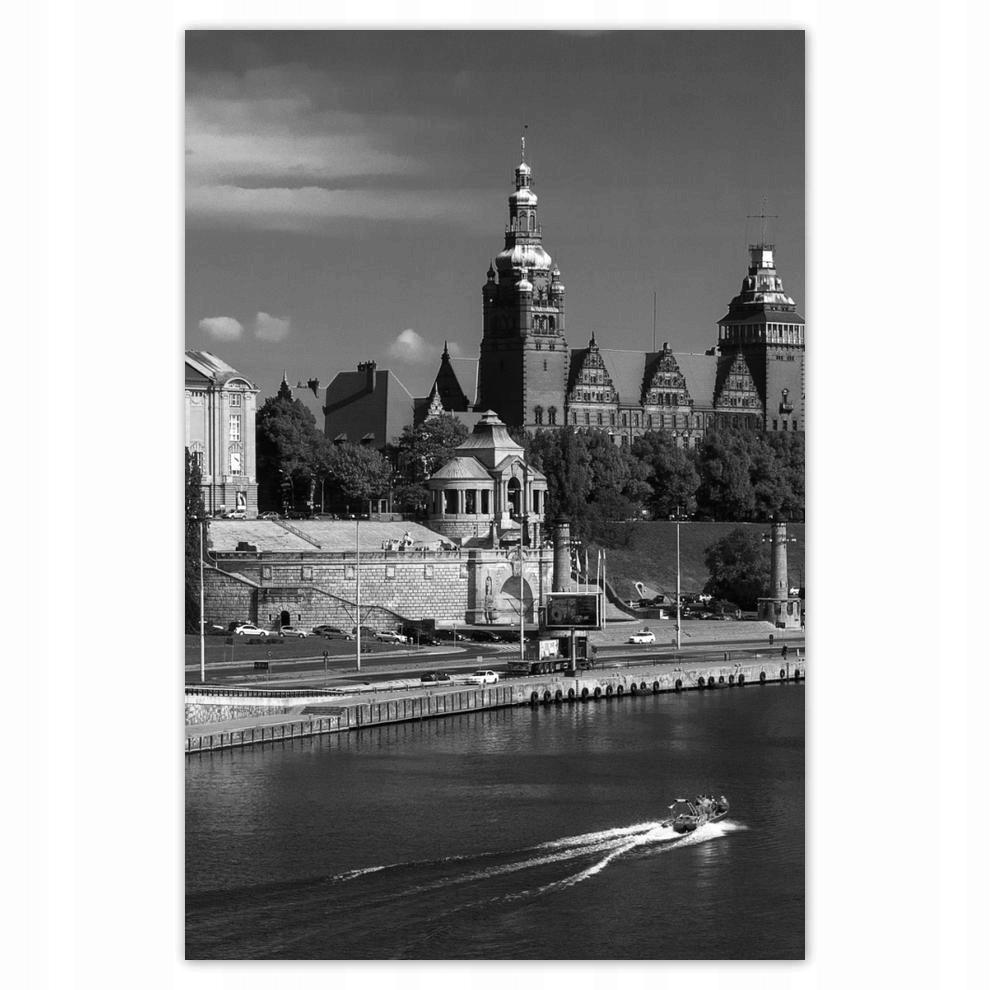 

Plakat 62x93 Czarno-biały Szczecin