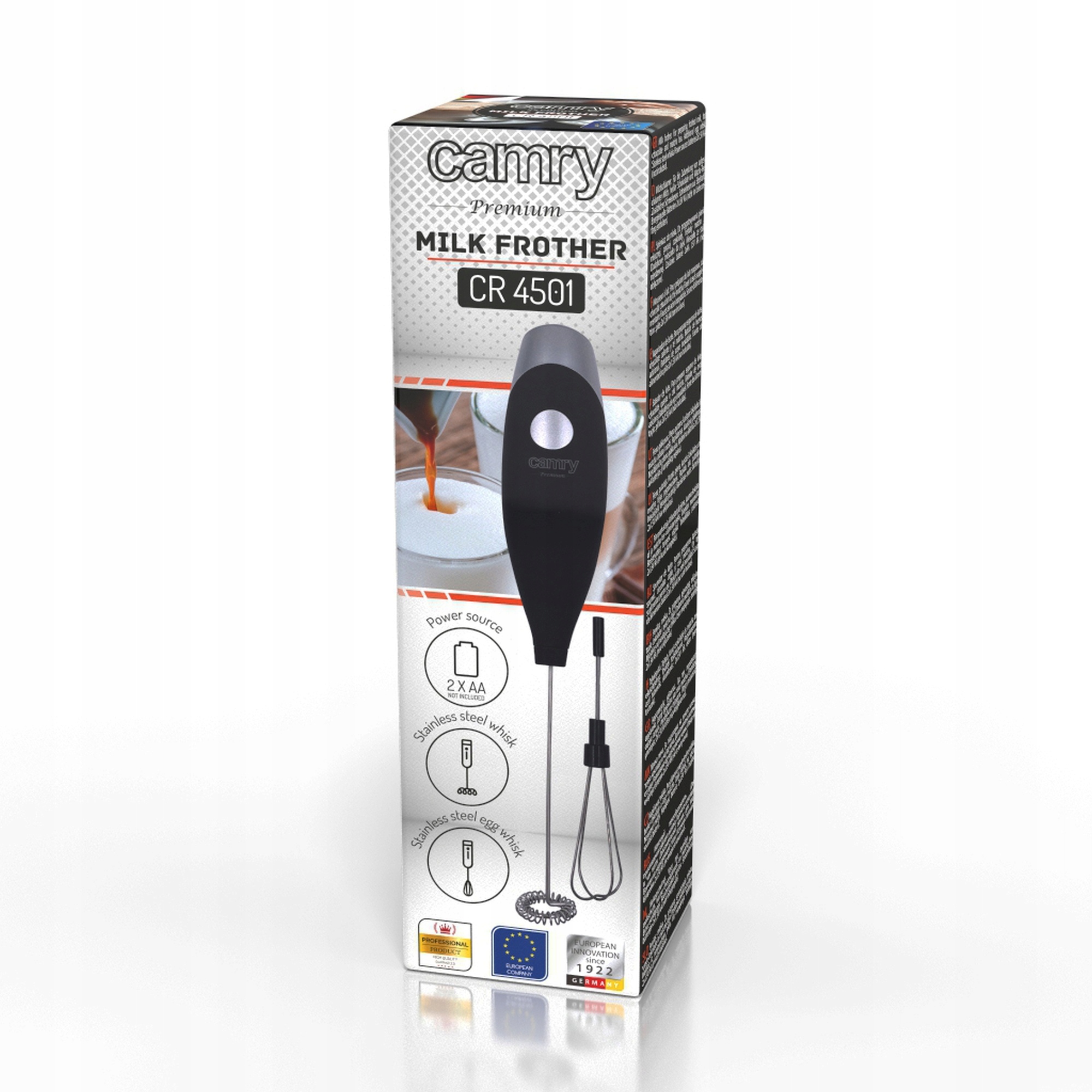 ELEKTRYCZNY SPIENIACZ DO MLEKA STOJAK 2 KOŃCÓWKI Podgrzewanie nie