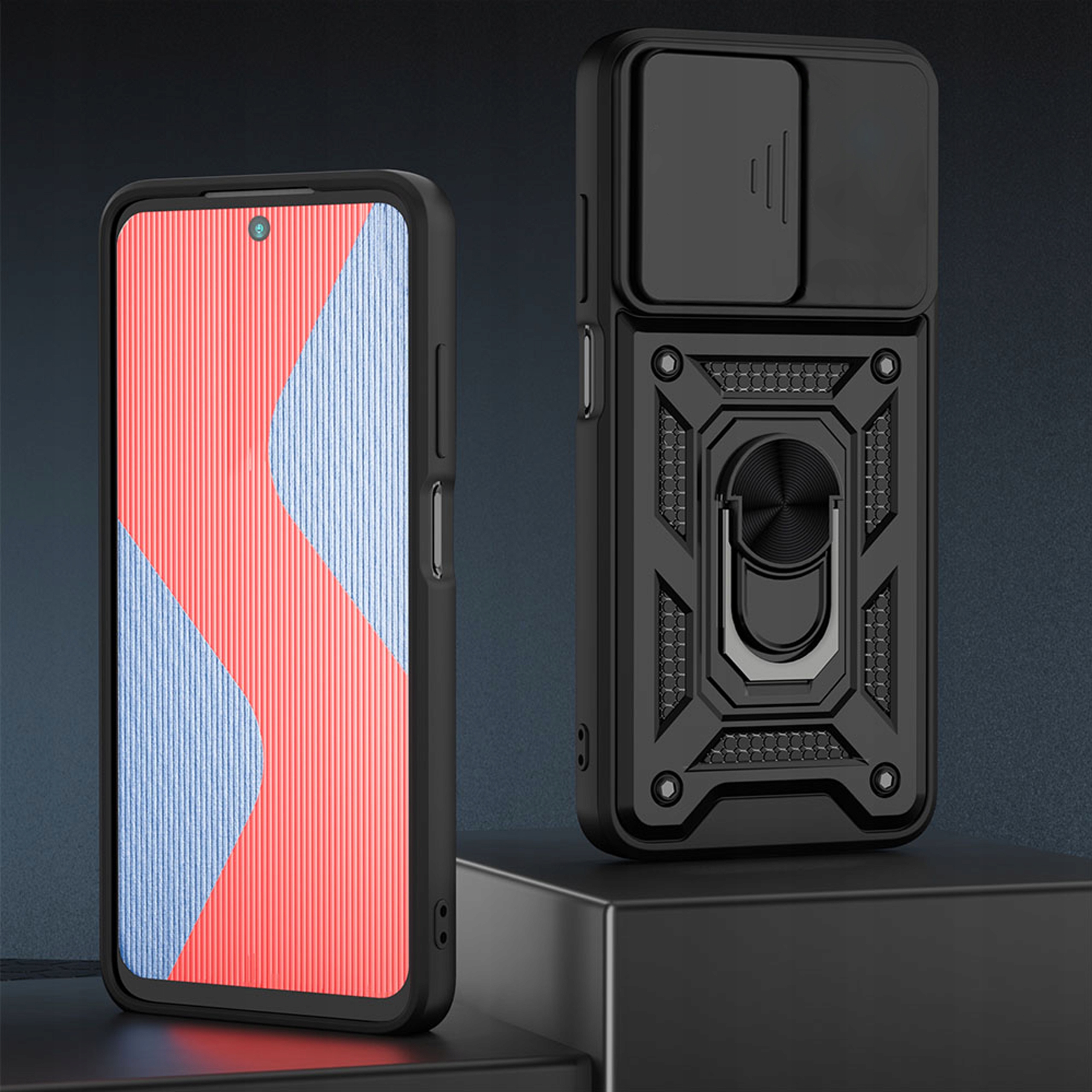 ETUI PANCERNE RING do Redmi Note 12 Pro 5G / POCO X5 PRO | +SZKŁO HARTOWANE Kod producenta Camshield case armor pancerne 79321
