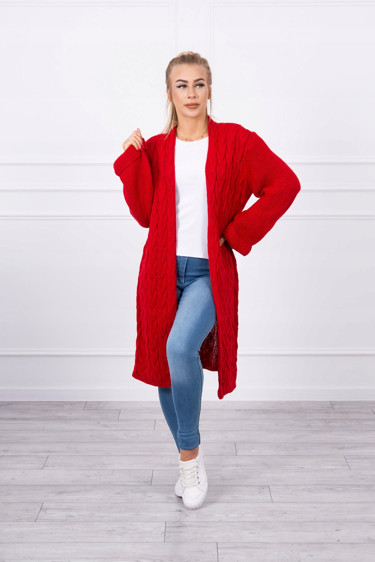 Sweter z podwiniętym rękawem Uni